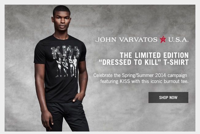 John Varvatos Kiss Dressed To Kill Mens T Shirt medium Size US M / EU 48-50 / 2 - 3 Thumbnail