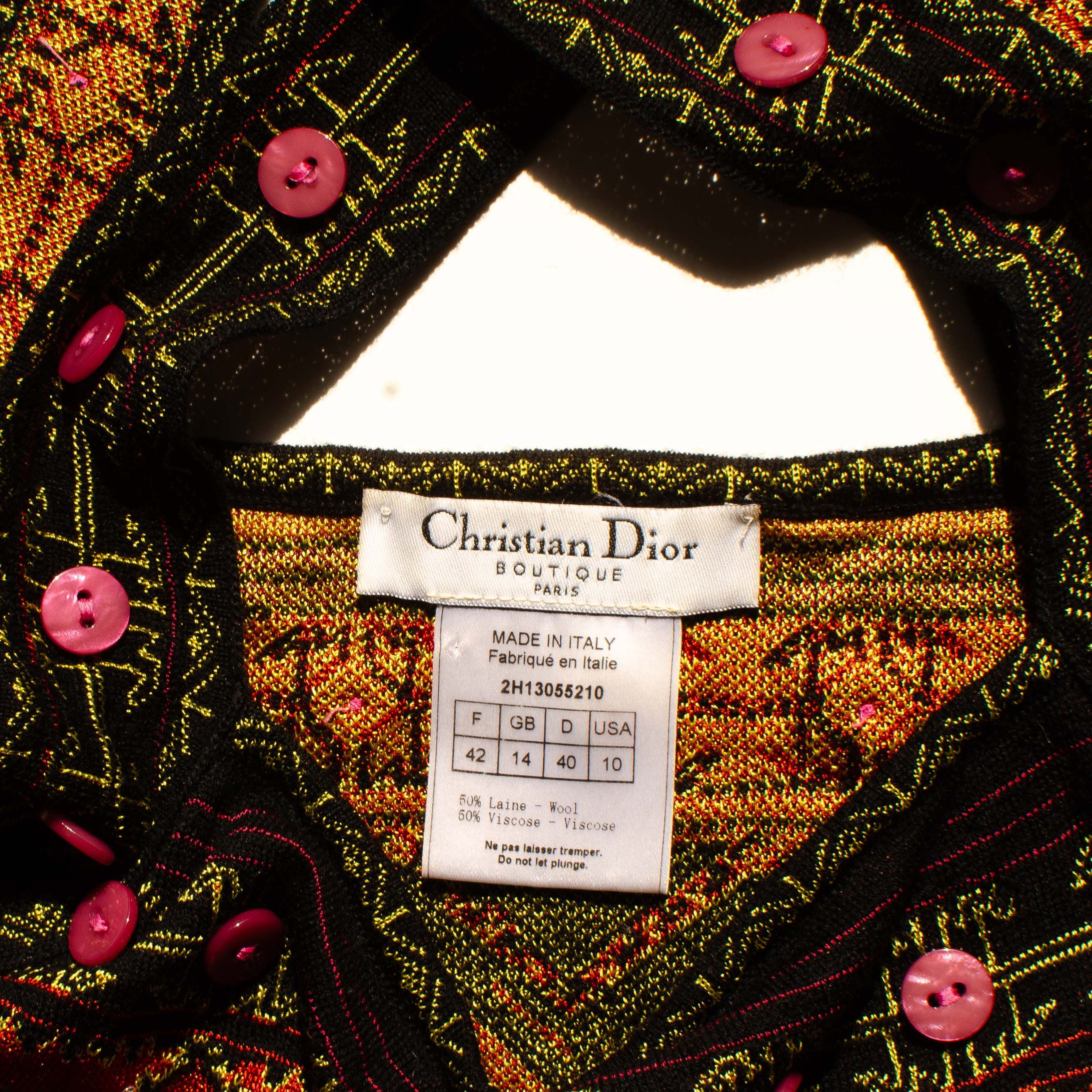 Dior CHRISTIAN DIOR Spring Summer 2002 Tank Top Size M / US 6-8 / IT 42-44 - 6 Thumbnail