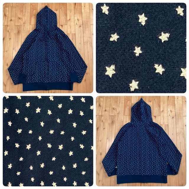 Bape BAPE Sta Full Zip Hoodie Navy a bathing ape star NIGO Size US XL / EU 56 / 4 - 1 Thumbnail