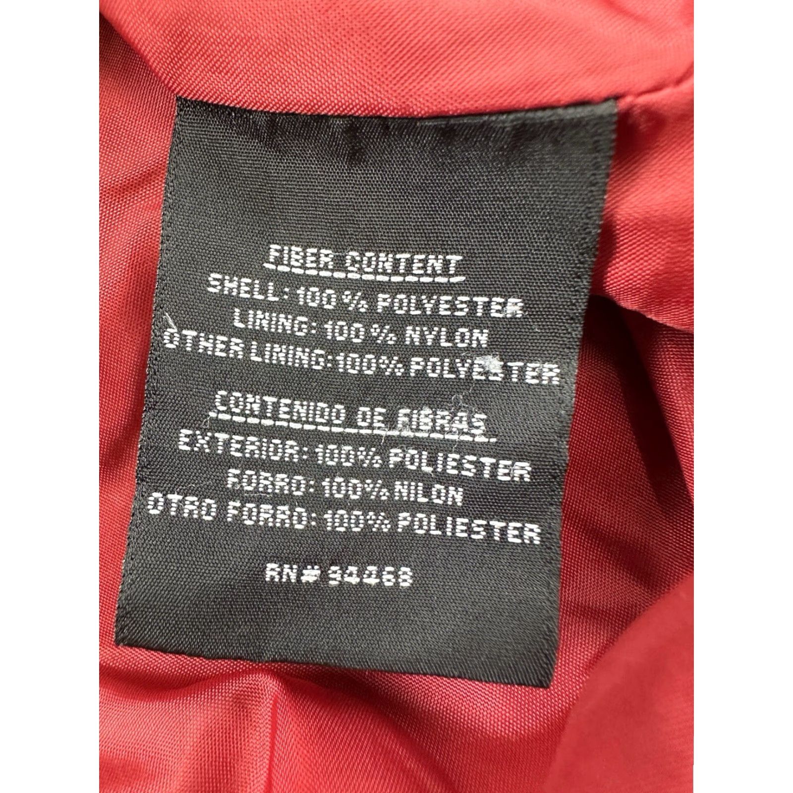 Vintage Braetan Jacket Womens M Red Hooded Full Zip Coat Removable Hood Pockets Basic Jacket Size M / US 6-8 / IT 42-44 - 6 Thumbnail