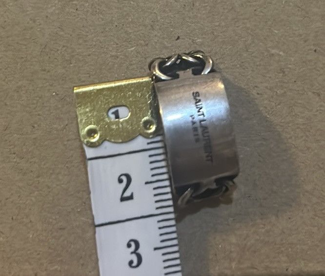 Saint Laurent Paris Saint Laurent ID Plaque Ring in Metal size US 6 Size ONE SIZE - 6 Thumbnail