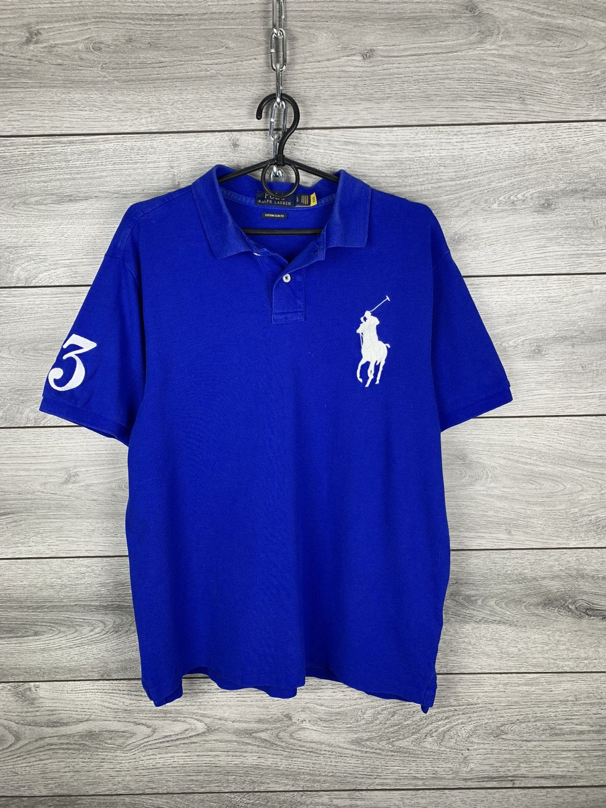 RALPH LAUREN big pony polo shirt ピチT Polo Ralph Lauren Big Pony # 8 Men's Short Sleeve Polo T