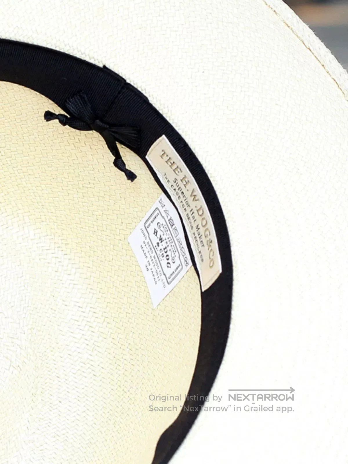 THE H.W.DOG&CO. H.W.DOG Vintage Panama Gentleman Hat Japan. Size ONE SIZE - 5 Thumbnail