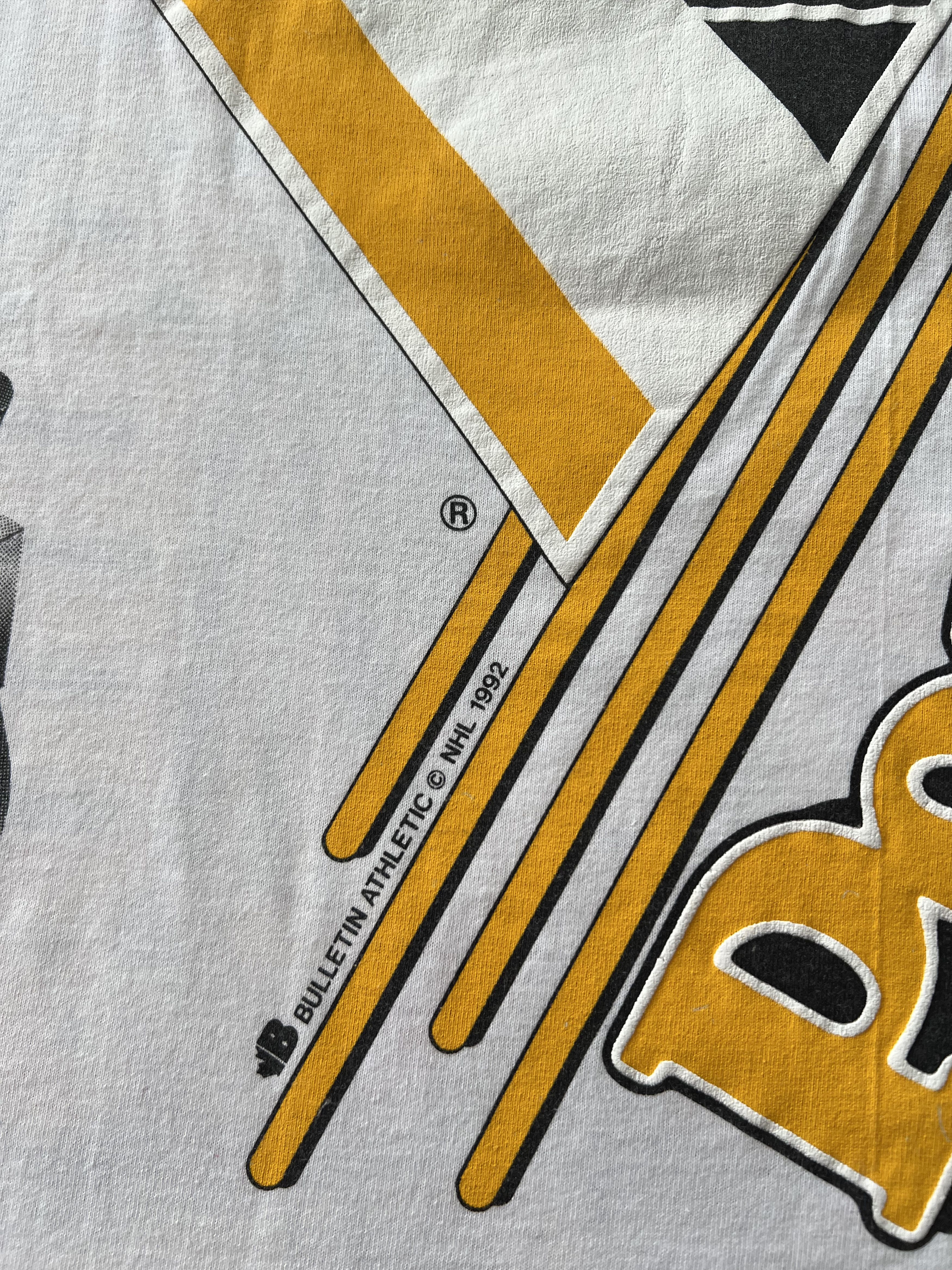 NHL Vintage 1992 Pittsburgh Penguins NHL Hockey White T-shirt Size US XL / EU 56 / 4 - 17 Thumbnail