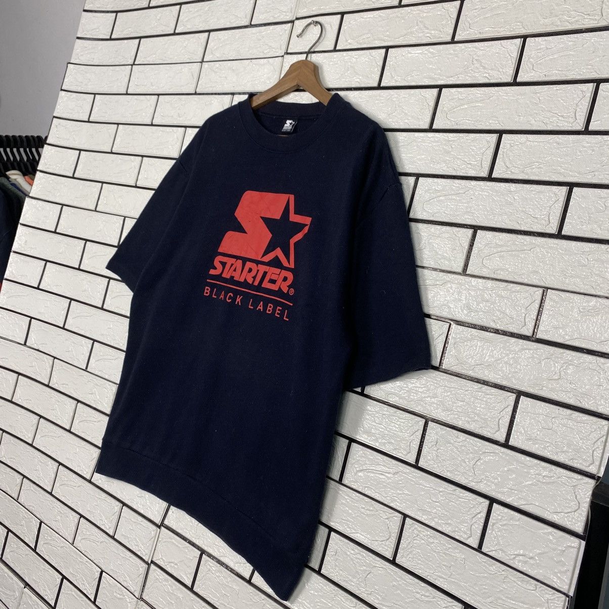 Japanese Brand 📌Short Sleeve Sweatshirt Starter Black Label Big Logo Size US XL / EU 56 / 4 - 3 Thumbnail