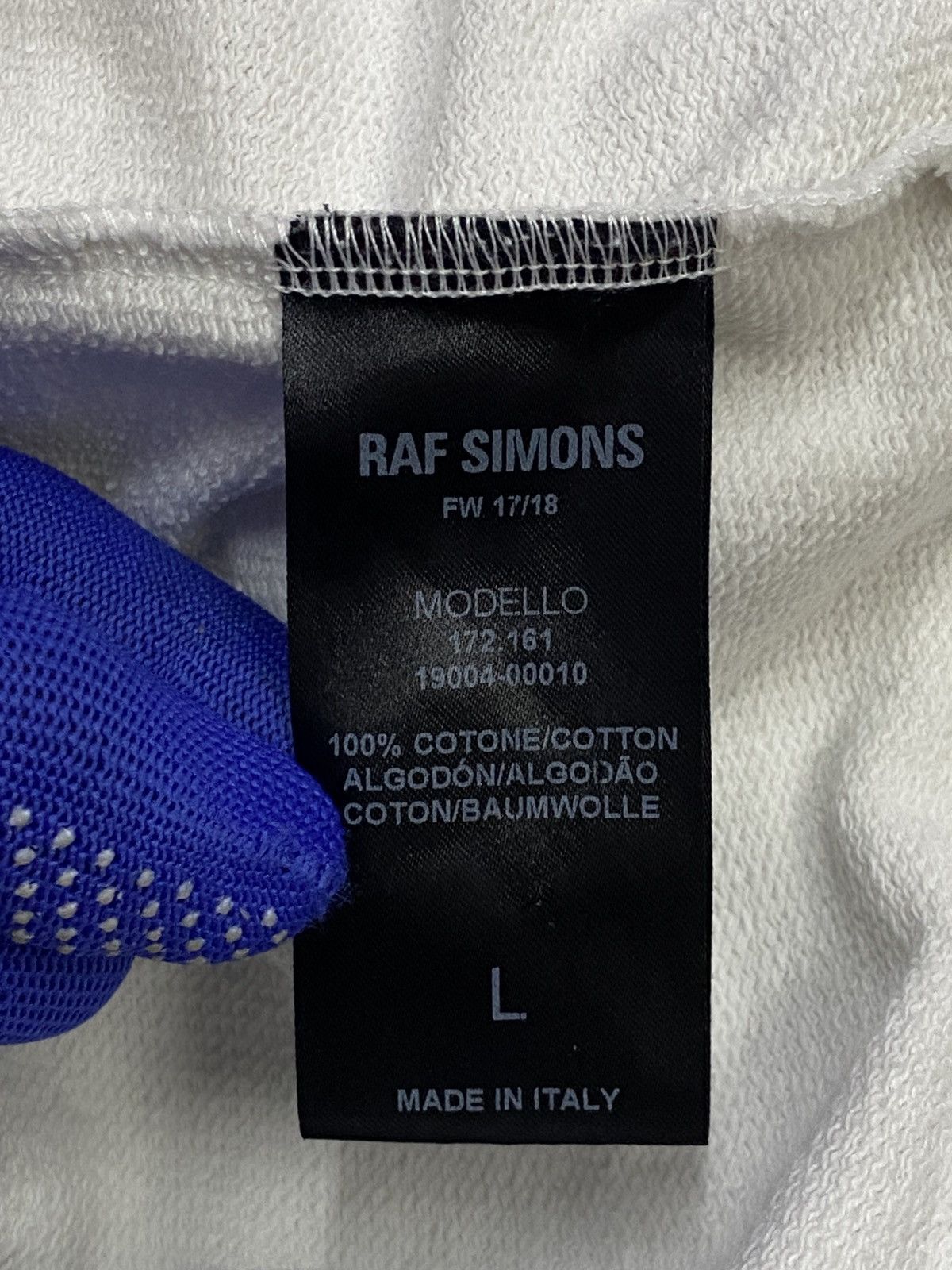Raf Simons FW18 Raf Simons White Thank You Hoodie Size US L / EU 52-54 / 3 - 8 Thumbnail