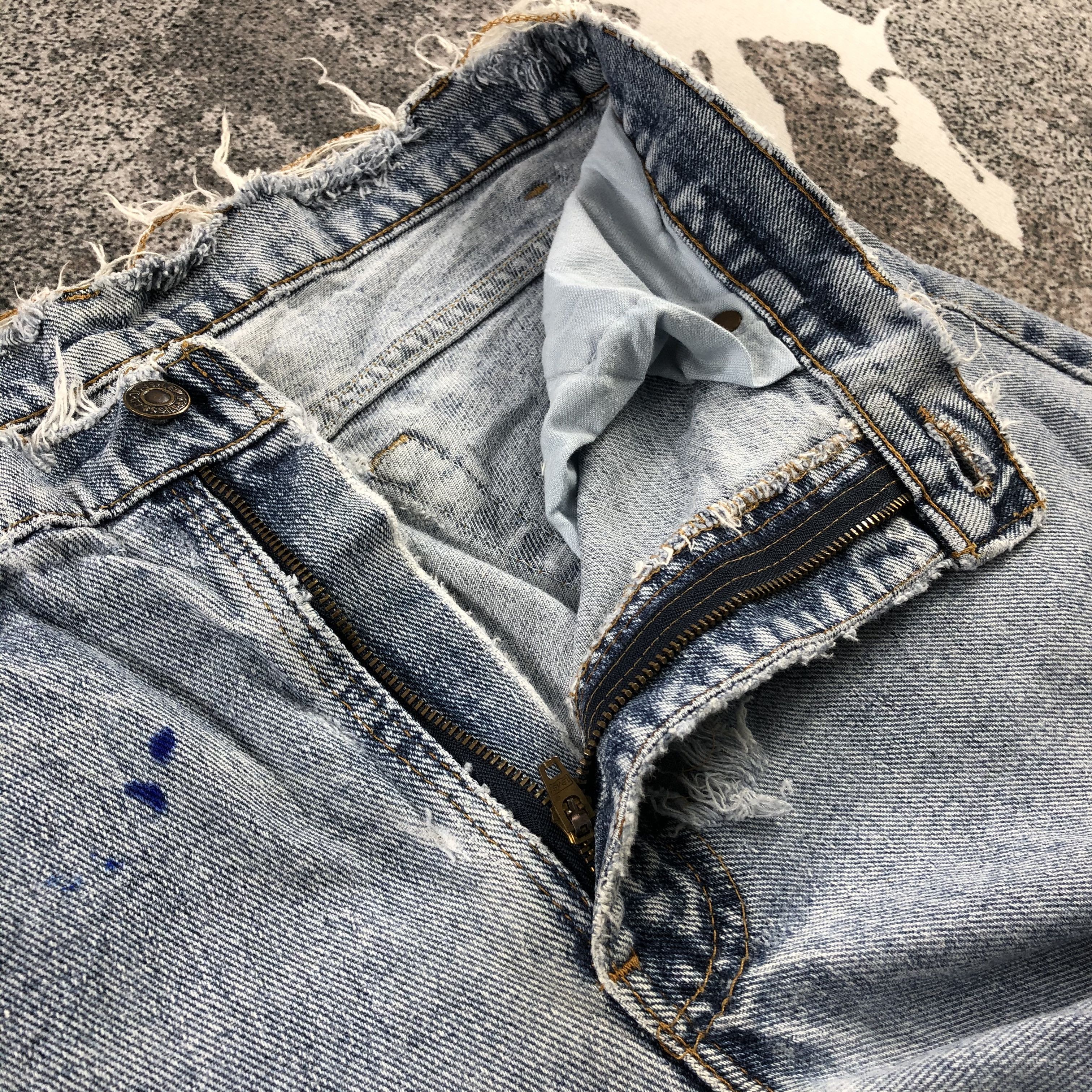 Levi's Vintage 90s Levi's 550 Jeans Medium Wash Denim KJ916 Size US 32 / EU 48 - 15 Thumbnail