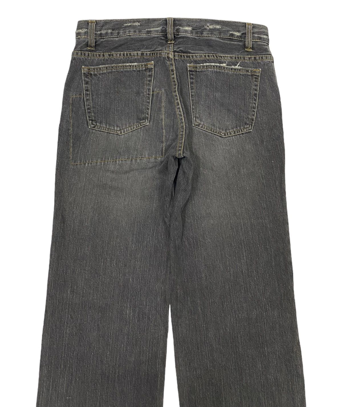 Beauty Beast × Hysteric Glamour BAGGY JEANS MFE PATCHWORK DISTRESSED DENIM JEANS Size US 32 / EU 48 - 4 Thumbnail