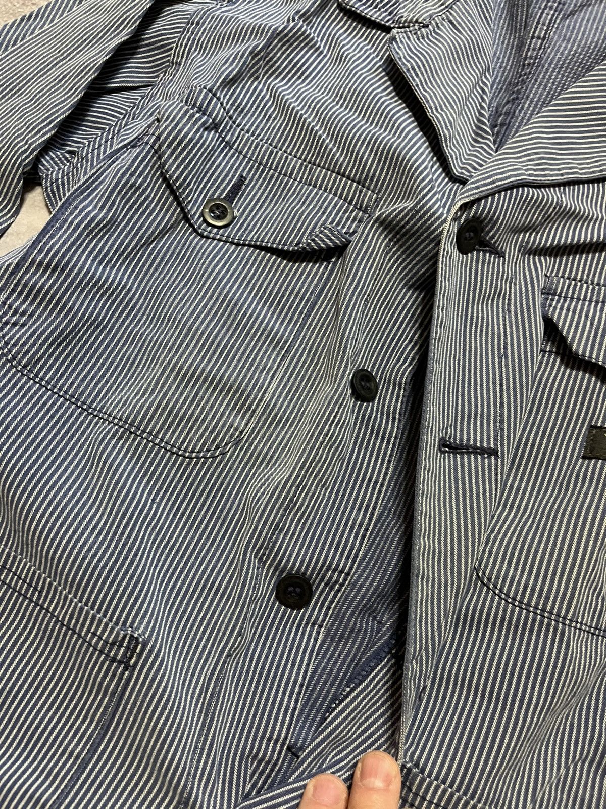 Vintage Vintage Marsum Hickory Stripe Workwear Chore Jacket Size US M / EU 48-50 / 2 - 4 Thumbnail