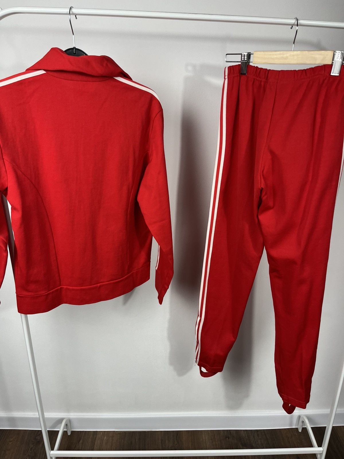 Adidas Vintage Adidas Red Tracksuit Jacket Pants Set Size XXS Size XXS / US 00 / IT 34 - 19 Thumbnail
