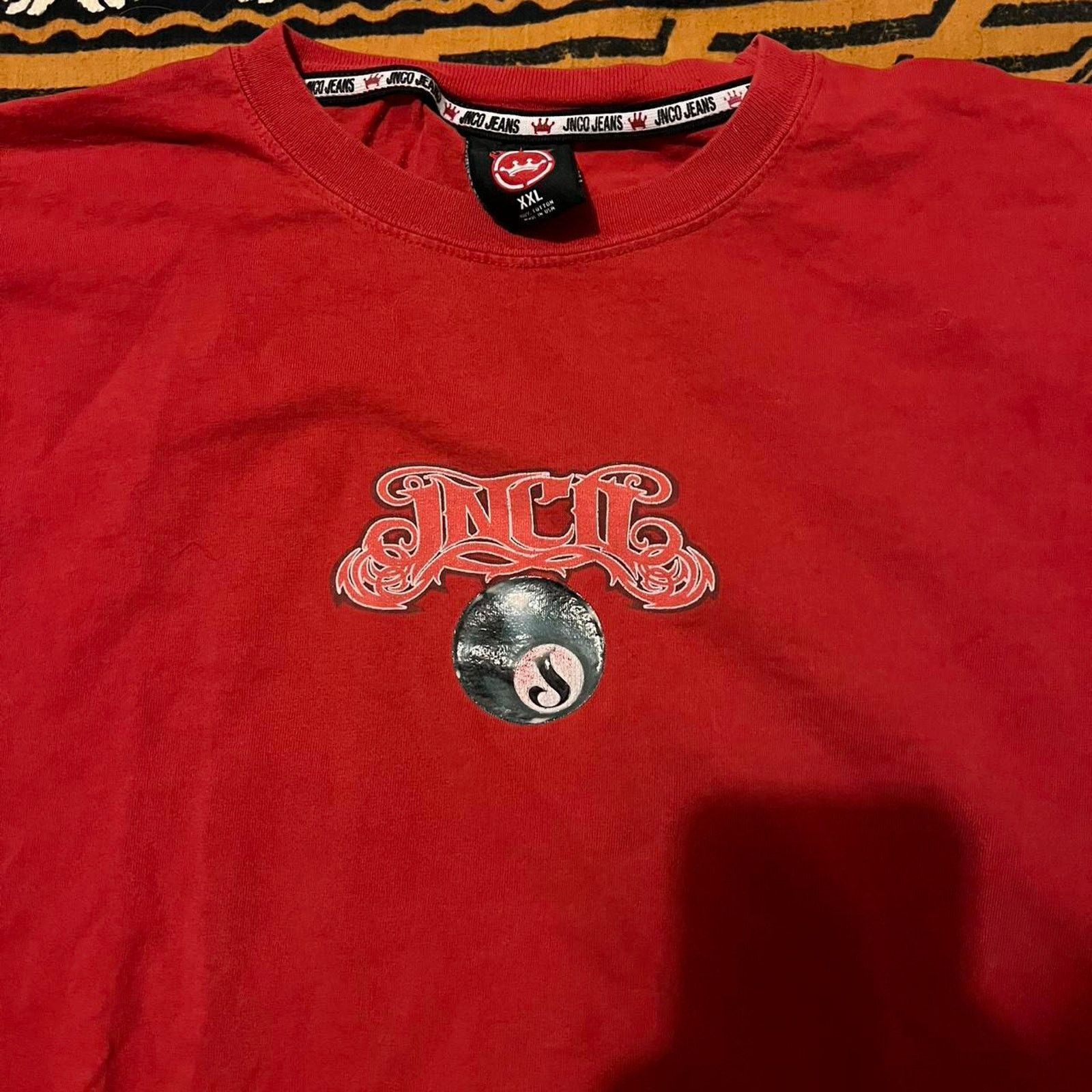 JNCO Crazy rare jnco 8ball shirt dragon stussy y2k tshirt red Size US XL / EU 56 / 4 - 3 Thumbnail