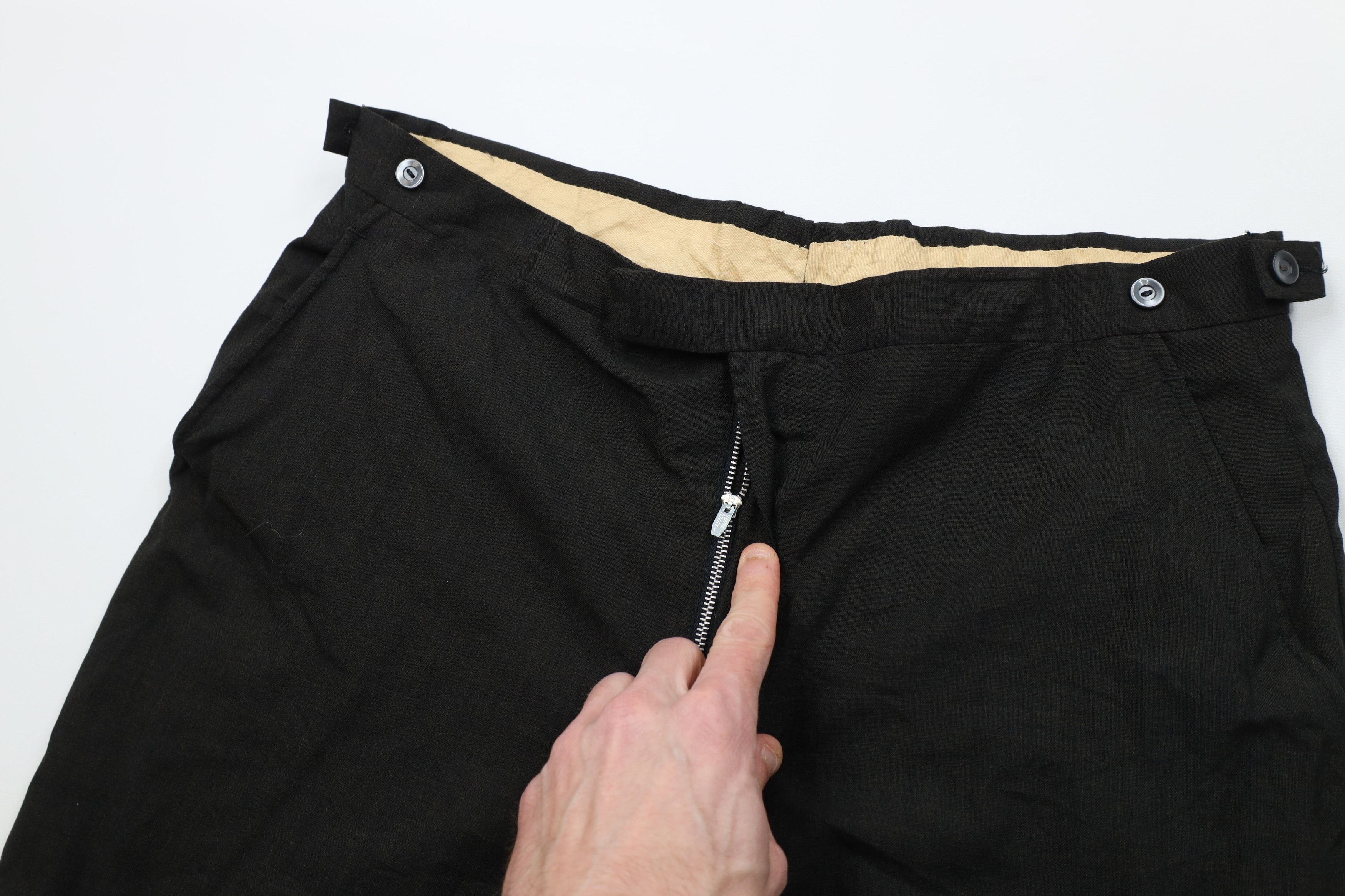 Vintage Vintage 50s Hollywood Regency Gabardine Knit Chino Pants USA Size US 32 / EU 48 - 7 Thumbnail