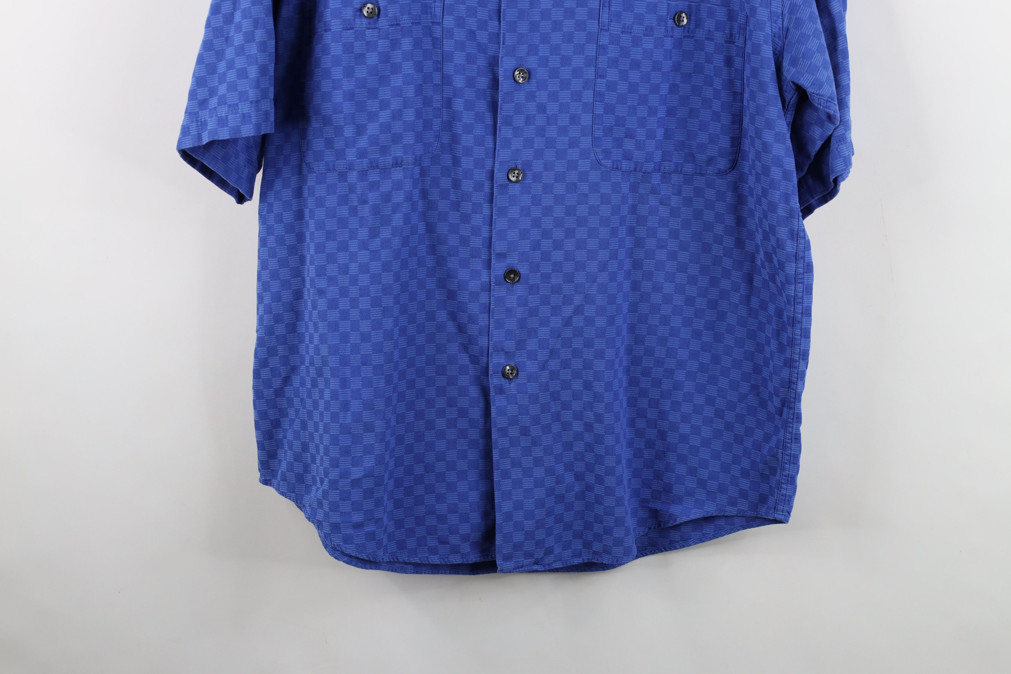 Vintage Vintage 90s Streetwear Checkered Short Sleeve Button Shirt Size US M / EU 48-50 / 2 - 3 Thumbnail