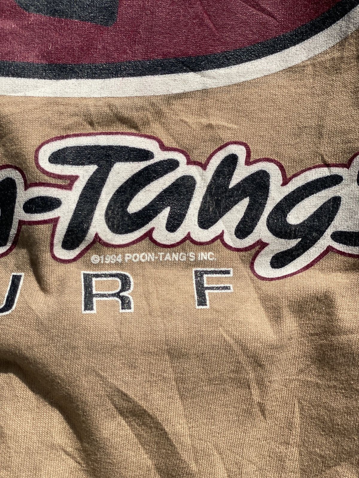 Japanese Brand Vintage 1994 Poon-Tangs Surf T-Shirt USA Built PTS Size M Size US M / EU 48-50 / 2 - 8 Thumbnail
