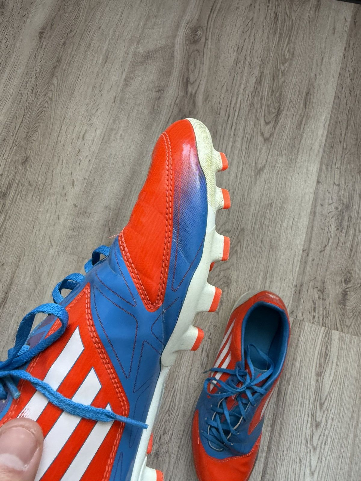 Adidas Adidas F50 Soccer Cleats Red Blue FG Size US 9.5 (V21304) Size US 9.5 / EU 42-43 - 9 Thumbnail
