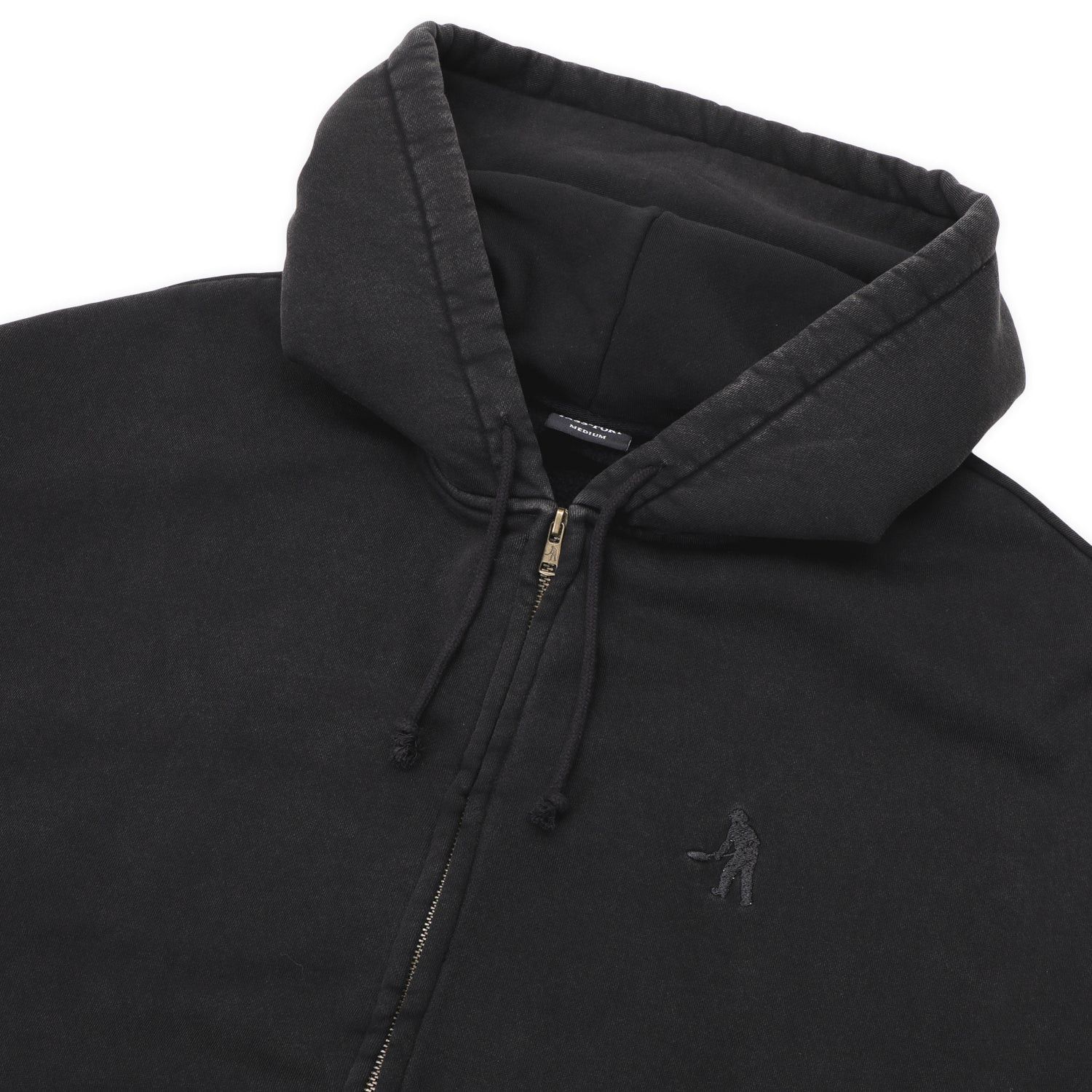 Passport Pass~Port Solid Workers Zip Hood - Washed Black - XL Size US XL / EU 56 / 4 - 2 Thumbnail