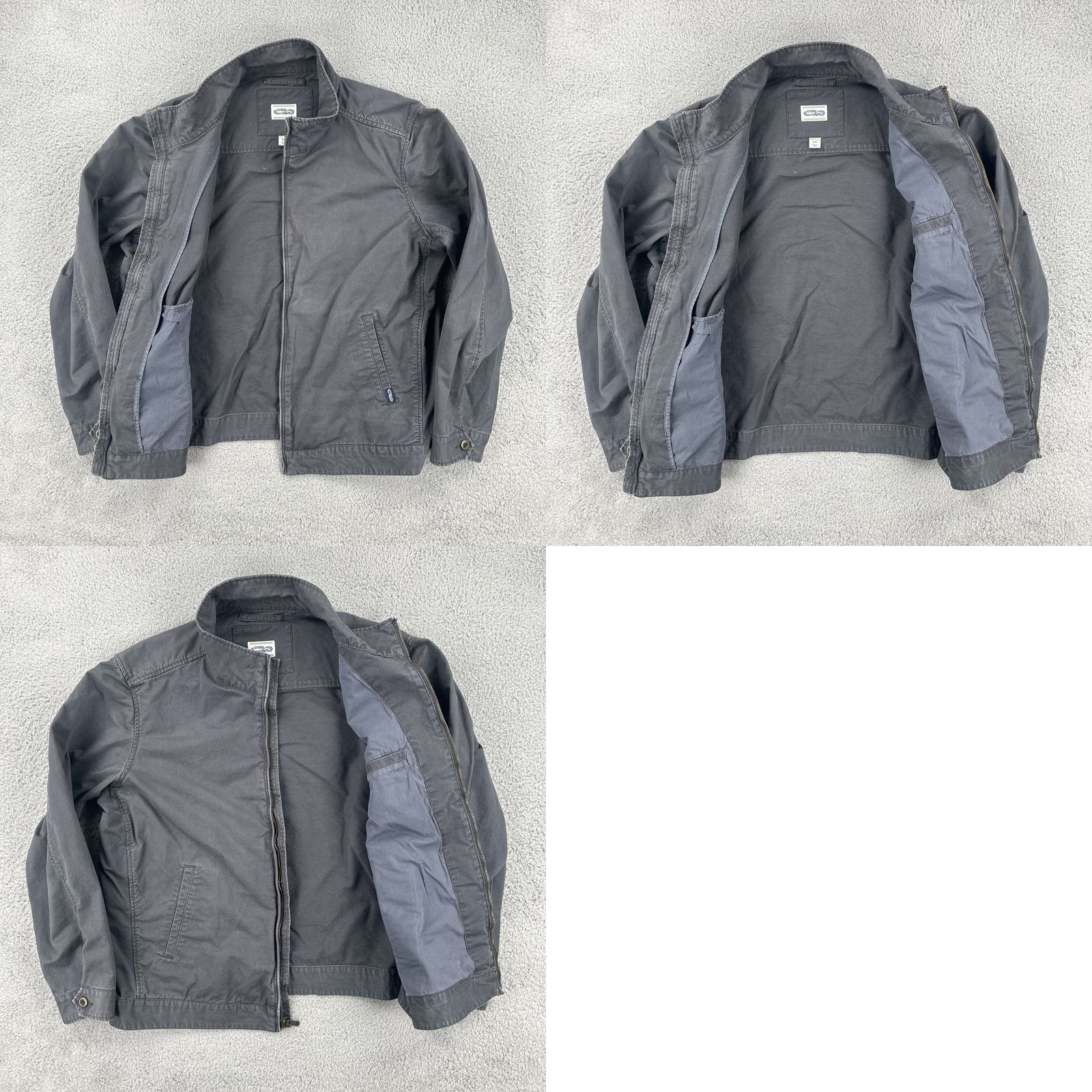 Vintage VINTAGE Crazy Shirts Jacket Mens XXL Gray Full Zip Lightweight Cotton Solid Casual 2000s Size US XL / EU 56 / 4 - 11 Thumbnail