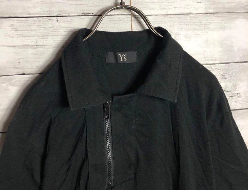Y's Y's Asymmetric Zip Polo Shirt Short Sleeve Size US M / EU 48-50 / 2 - 3 Thumbnail