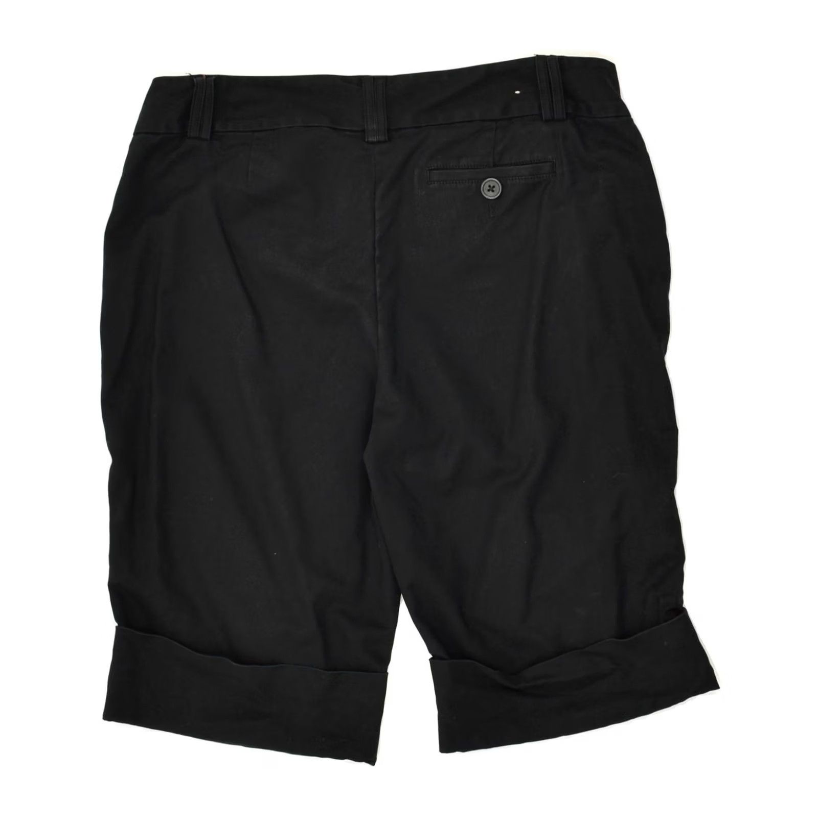 Banana Republic BANANA REPUBLIC Womens Bermuda Shorts Large W32 Black Cotton Size 10 Size 36" / US 14 / IT 50 - 2 Thumbnail