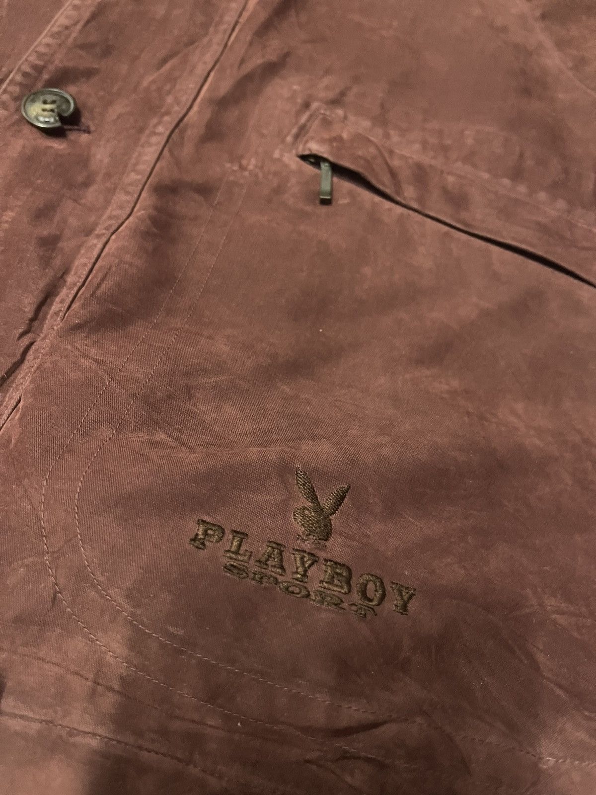 Vintage RARE🔥Vintage 90's Playboy Zip Up With Hoodie Jacket Size US L / EU 52-54 / 3 - 5 Thumbnail