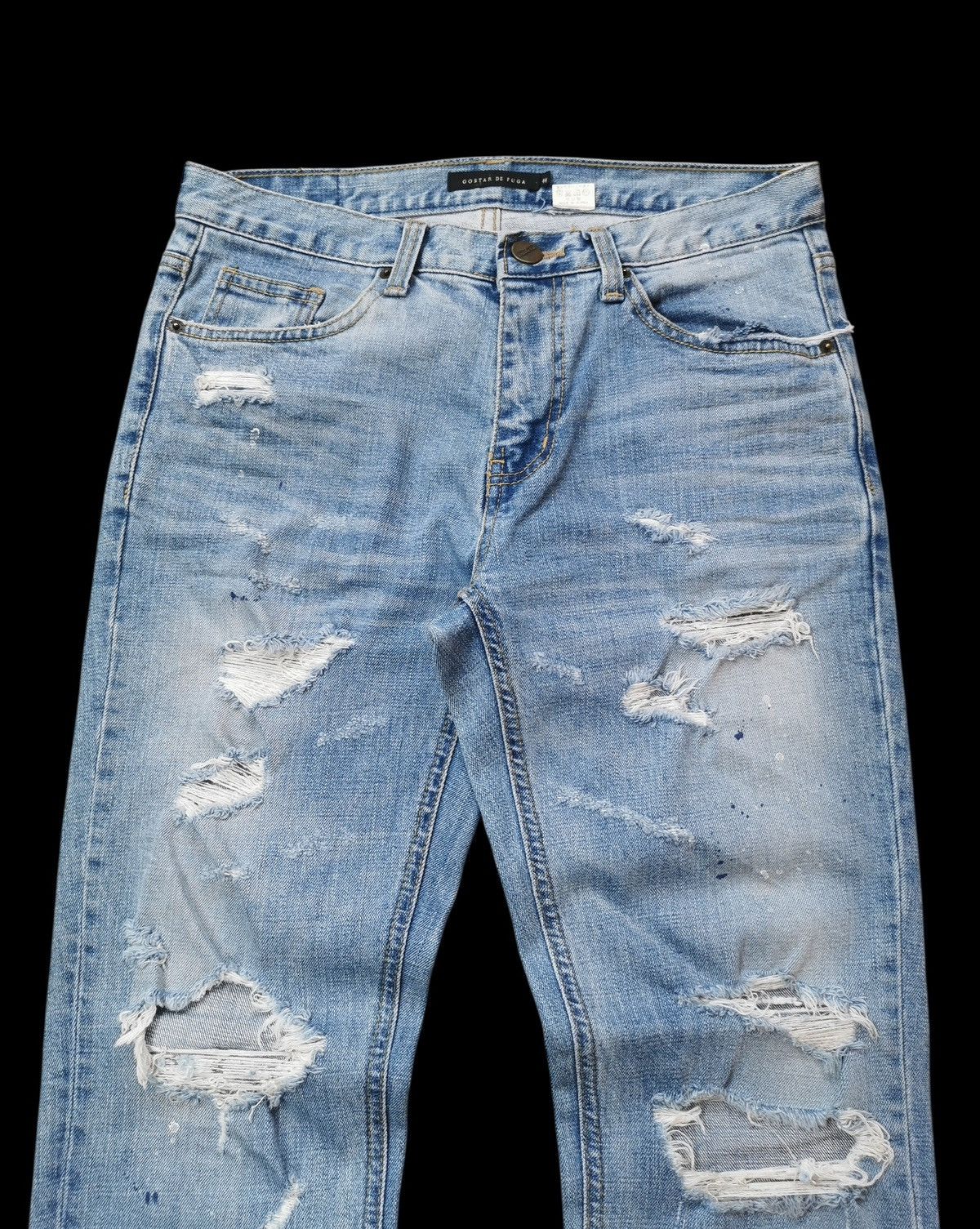 GOSTAR DE FUGA Go Star de Fuga Distressed Skinny Jeans - Size 44 (W32) Size US 32 / EU 48 - 1 Thumbnail