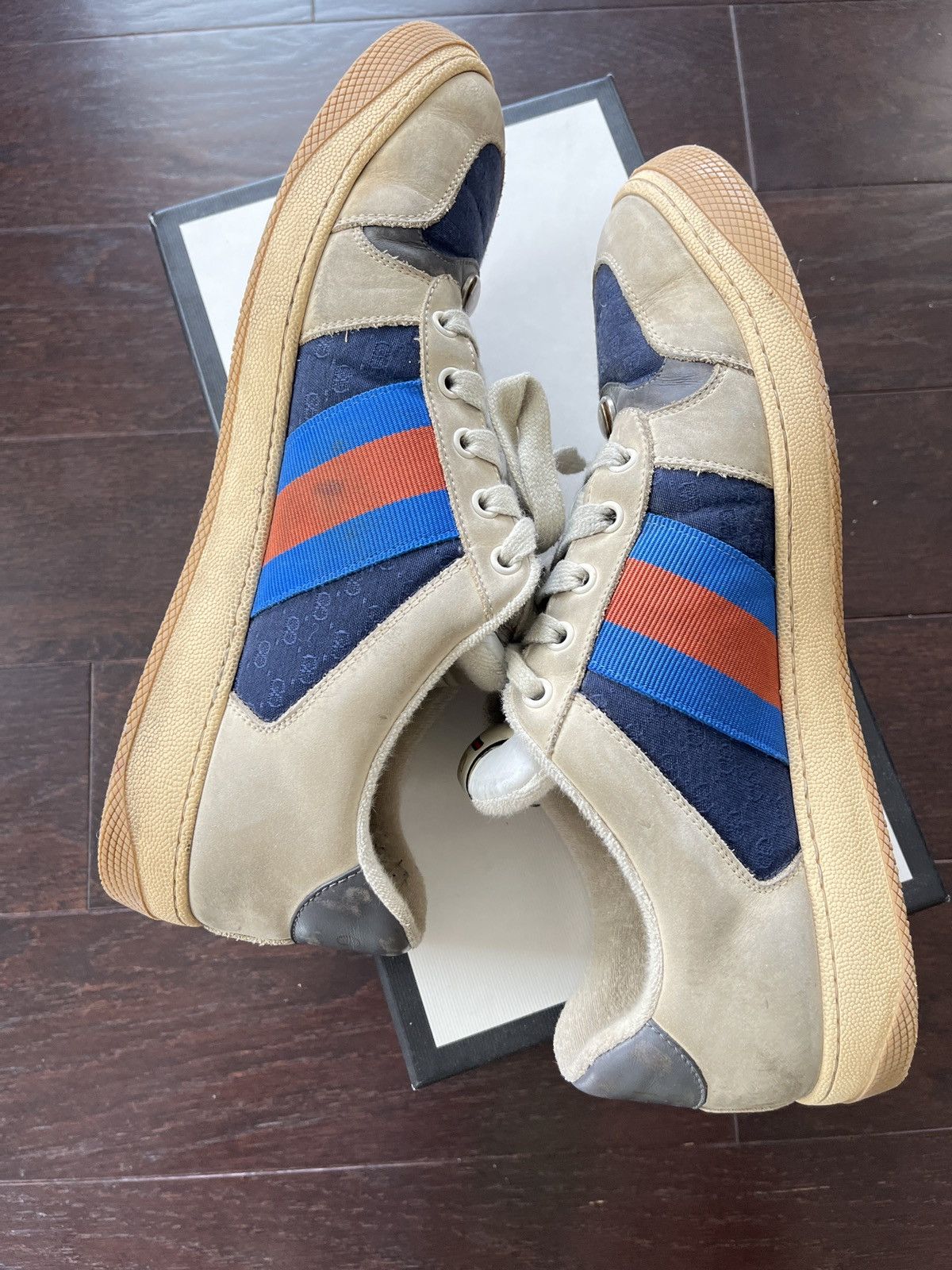 Gucci Gucci distressed sneaker gg Size US 10 / EU 43 - 2 Thumbnail