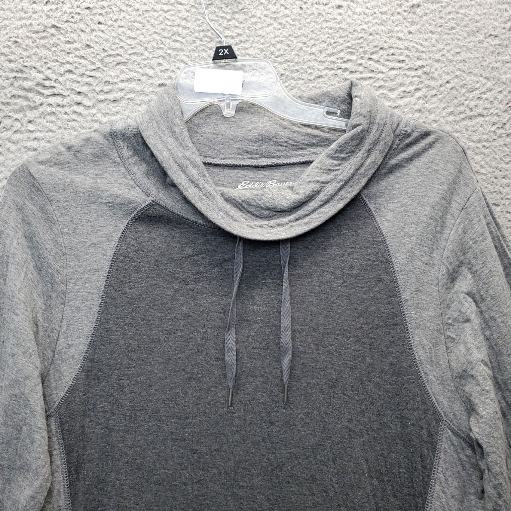 Eddie Bauer Eddie Bauer Sweatshirt Womens 2XL Gray Heather Long Sleeve Cowl Neck Outdoor Shirt Size XXL / US 16-18 / IT 52-54 - 5 Thumbnail