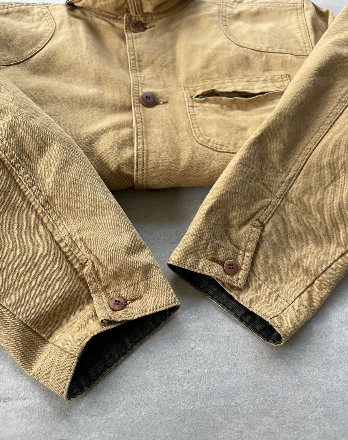 L.L. Bean Vintage 90s L.L. Bean Men's Field Coat With Wool/Nylon Liner Size US M / EU 48-50 / 2 - 16 Thumbnail