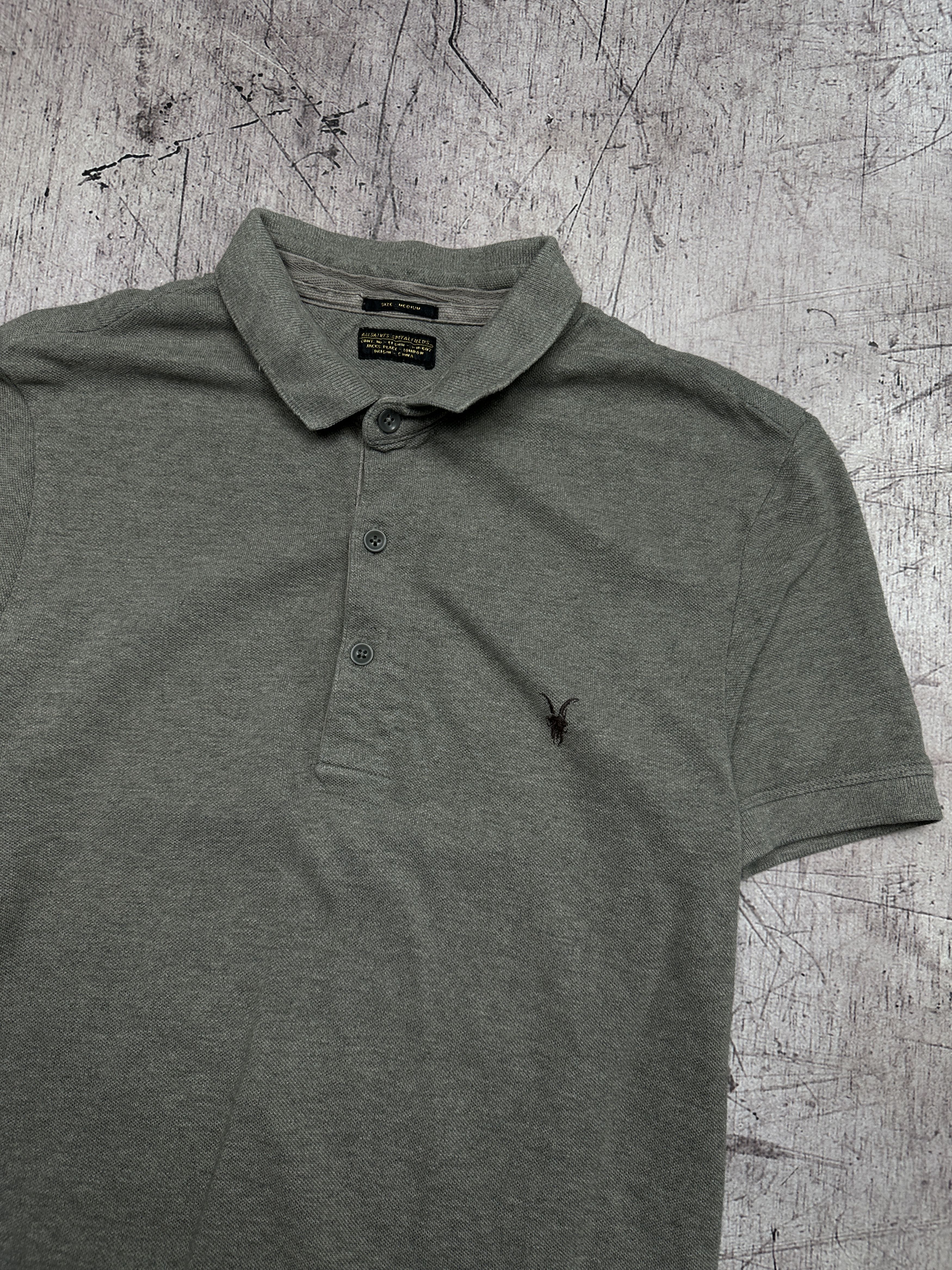 Allsaints × Vintage Allsaints Mens Sandringham Polo Shirt Size US M / EU 48-50 / 2 - 2 Thumbnail