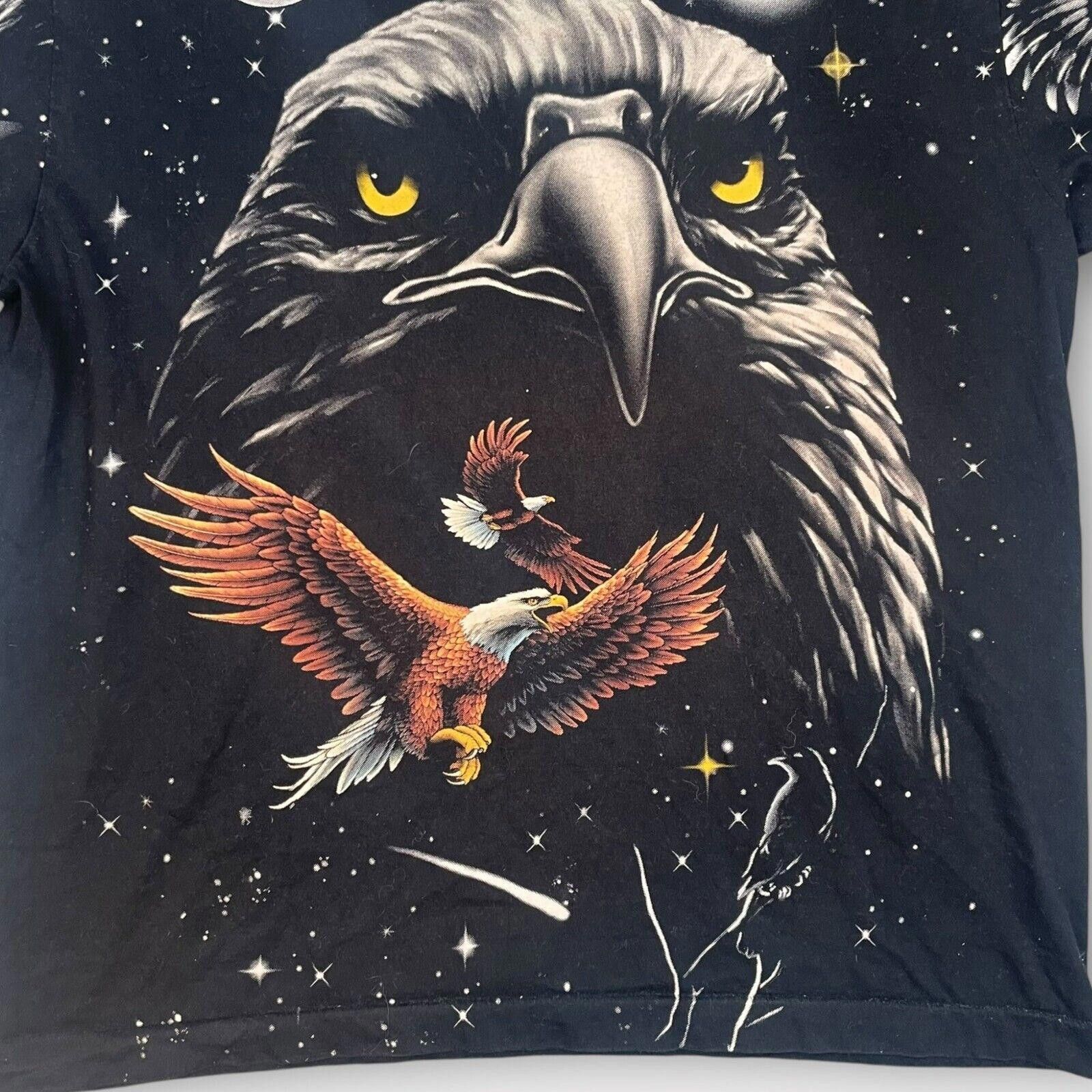 Designer Single Stitch Eagle All Over Print Tee Size L / US 10 / IT 46 - 3 Thumbnail