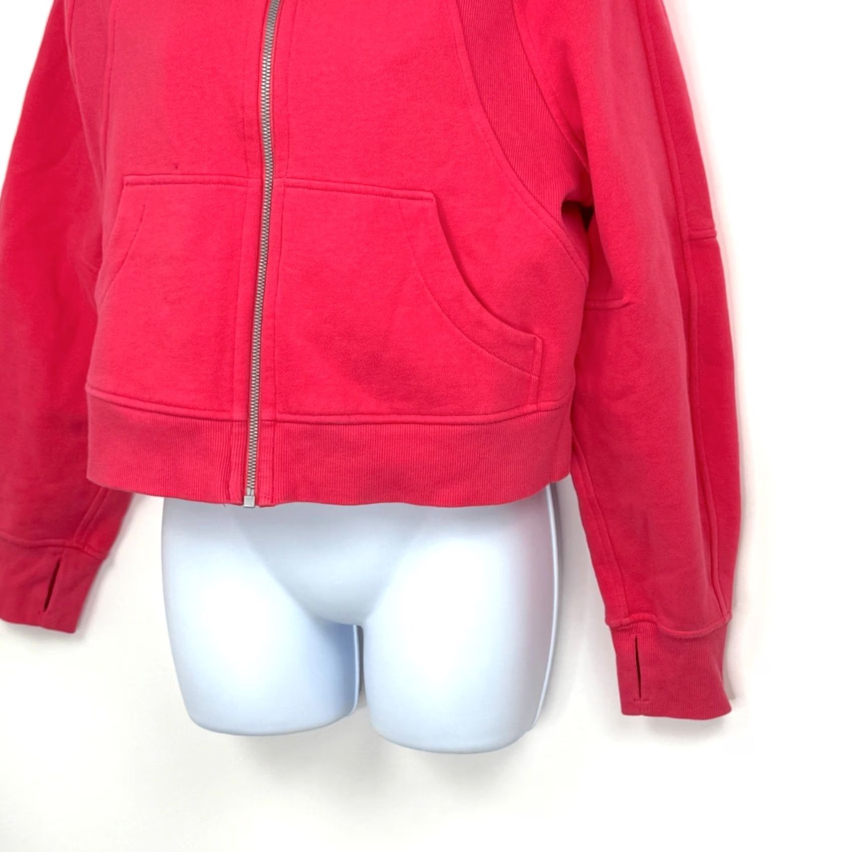 Lululemon VINTAGE Lululemon Womens XS/S Scuba Hoodie Oversized Cropped Full Zip Hot Pink Size XS / US 0-2 / IT 36-38 - 4 Thumbnail