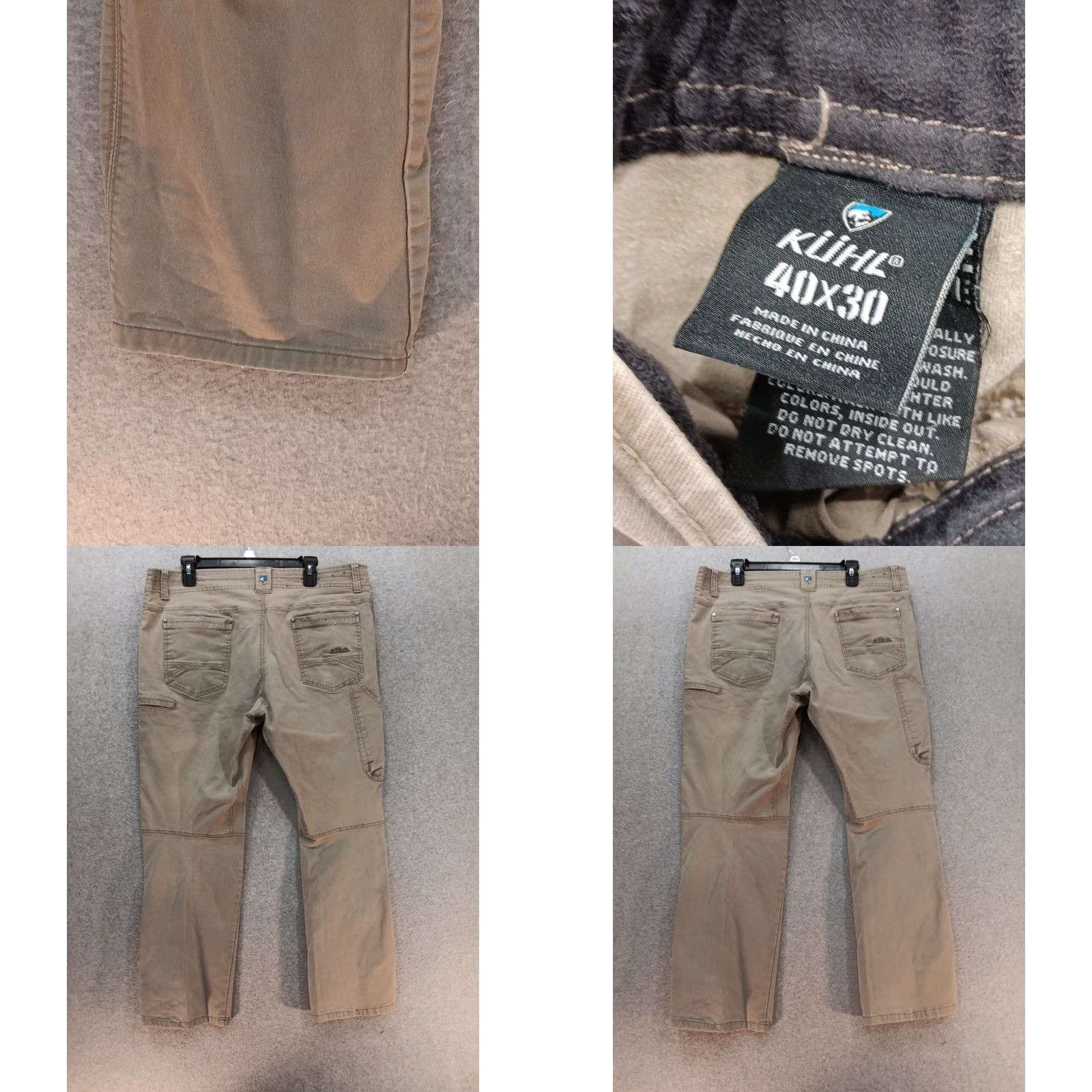 Vintage KUHL Pants Mens 40x30 Brown Rebel Vintage Patina Dye Outdoor Rugged Legendary Pants Mens Brown Size US 40 / EU 56 - 8 Thumbnail