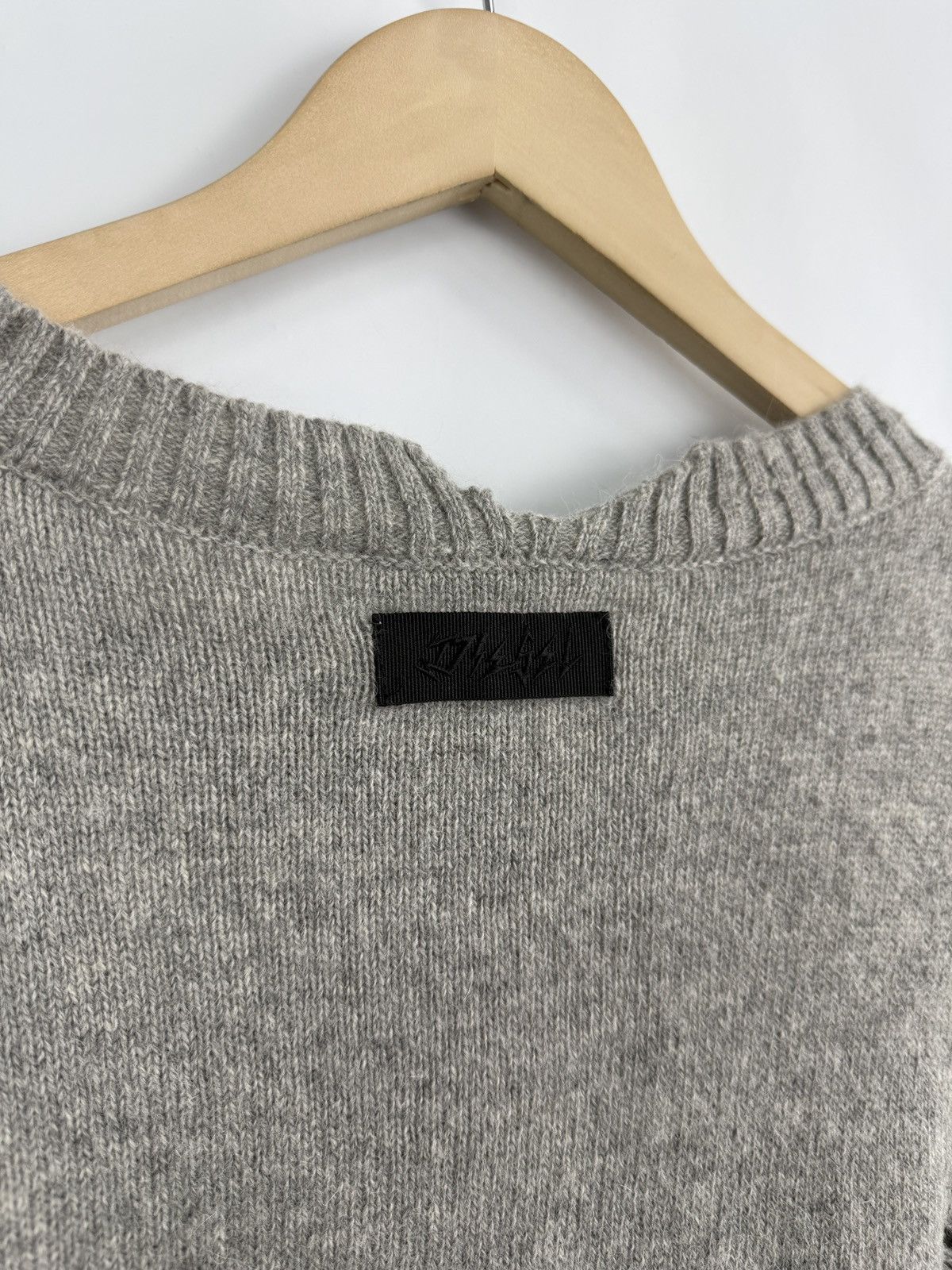 Diesel 🇮🇹 Diesel Distressed Alpaca Wool Knit Sweater Made in Italy Size L / US 10 / IT 46 - 16 Thumbnail