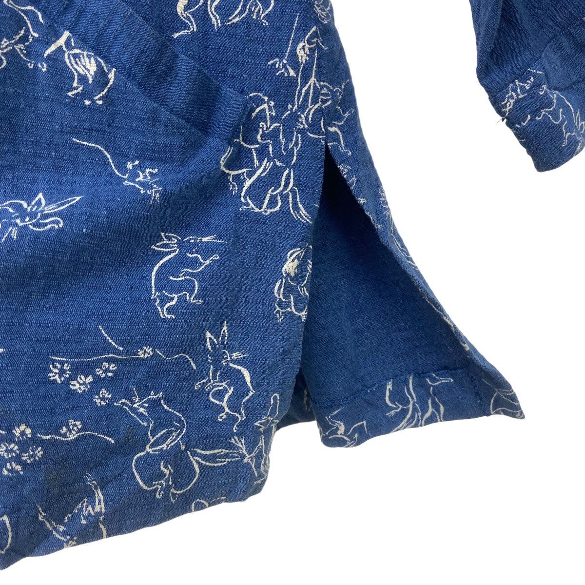 Japanese Brand Japanese Traditional Sashiko Kendo Kurama Print Buttonlesss Size US S / EU 44-46 / 1 - 22 Thumbnail
