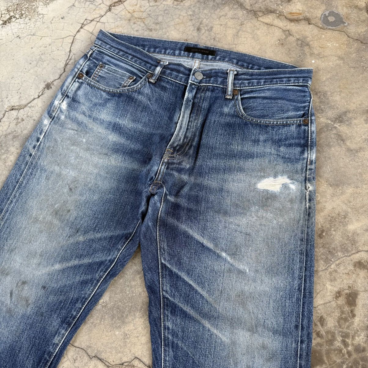 Japanese Brand VINTAGE JAPANESE SELVEGE FADED JEAN DENIM PANTS Size US 34 / EU 50 - 6 Thumbnail