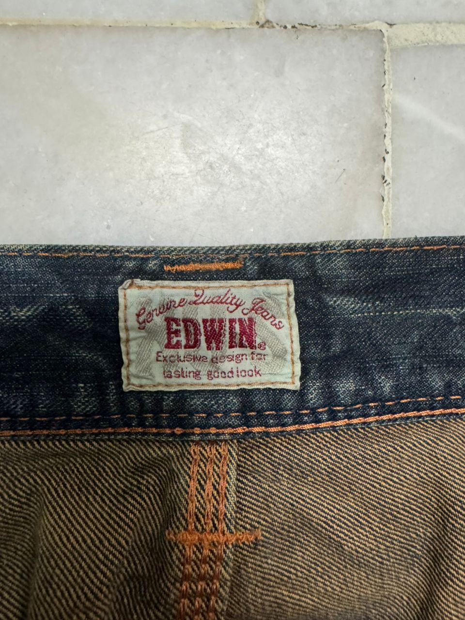 Edwin 💥Flare💥Vintage Edwin Buckle Back Sick Rusty Mudwash Distress Size US 31 - 11 Thumbnail
