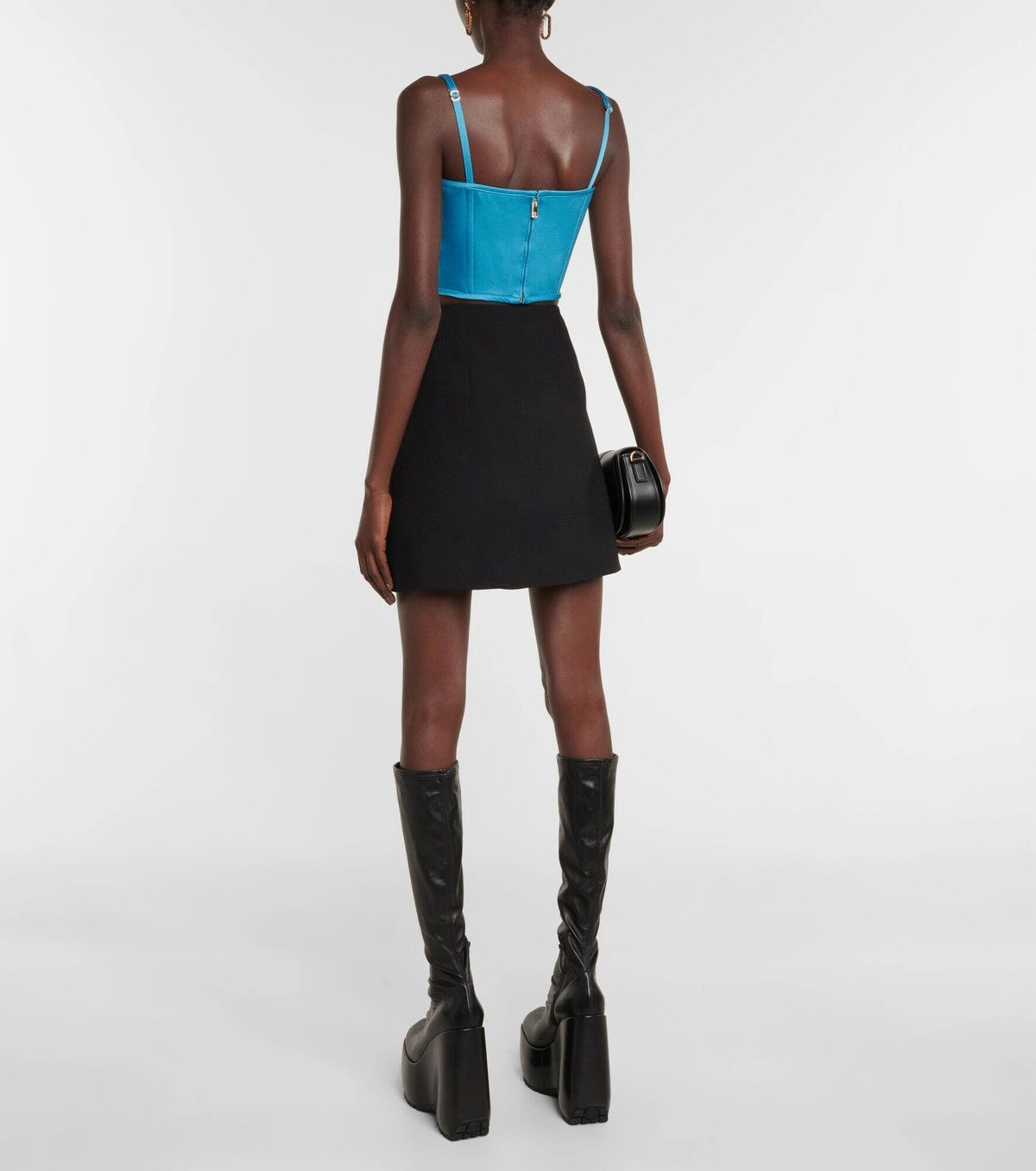 Versace o1y0226 Blouse in Azure Size L / US 10 / IT 46 - 4 Thumbnail