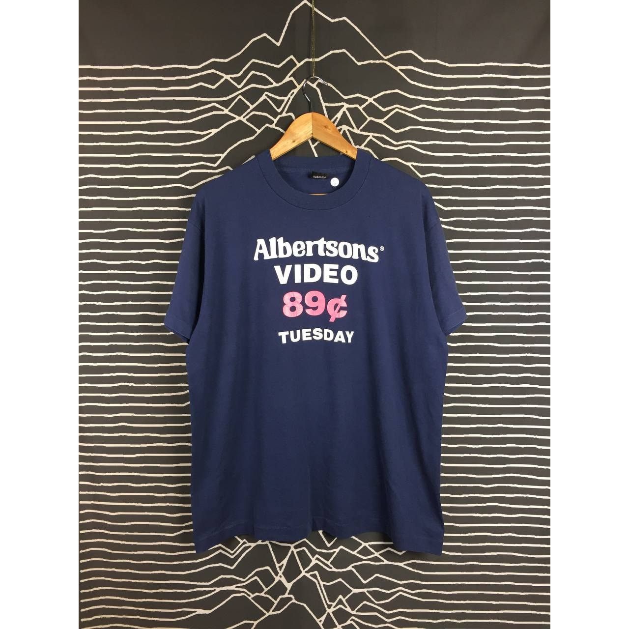 Vintage Vtg 90s Albertsons Video 89 Cents Video Tuesday Promo Tee Size US XL / EU 56 / 4 - 2 Thumbnail