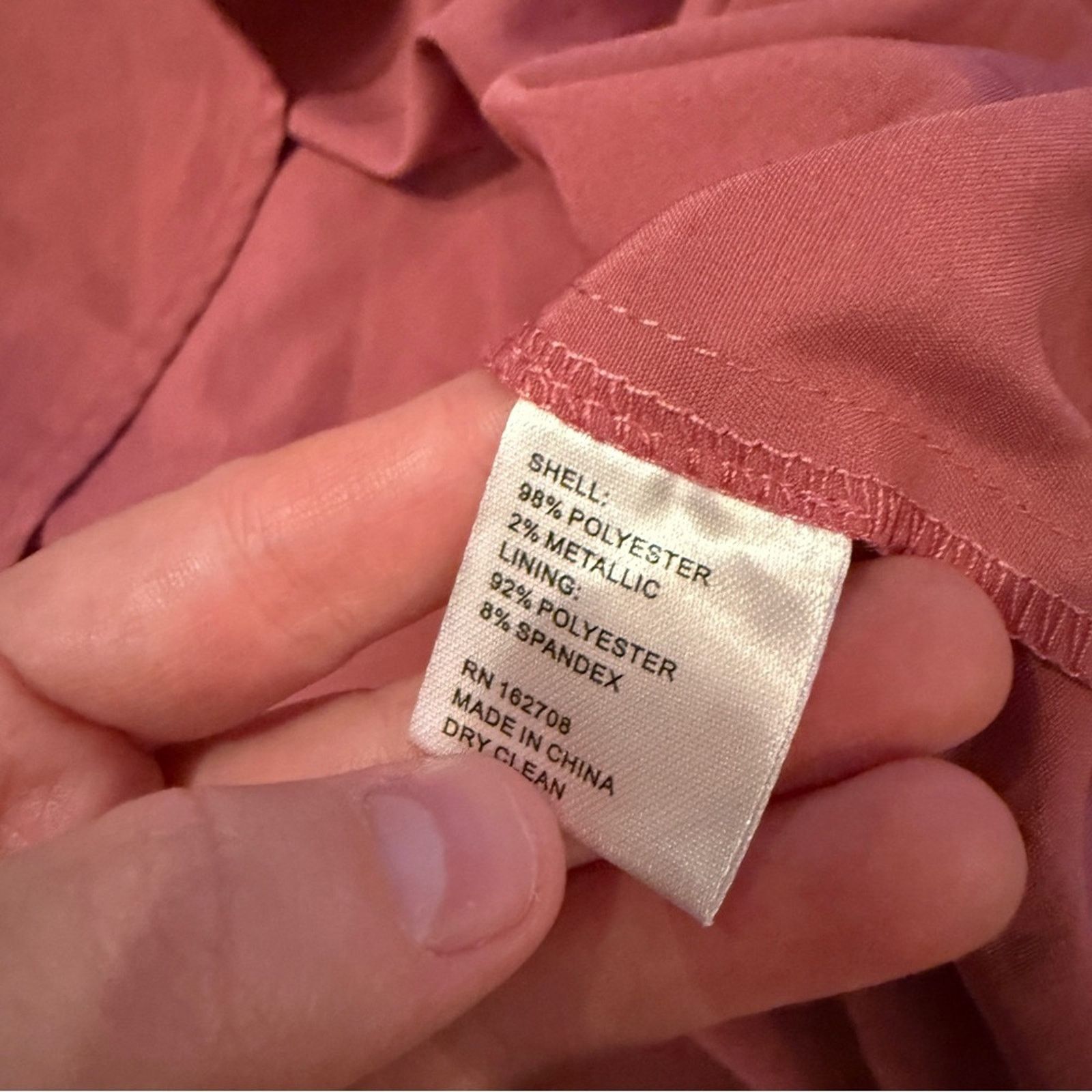 REVOLVE LDT Pink Rose Metallic Peplum Waist V Neck Maxi Gown Dress Size S / US 4 / IT 40 - 8 Thumbnail