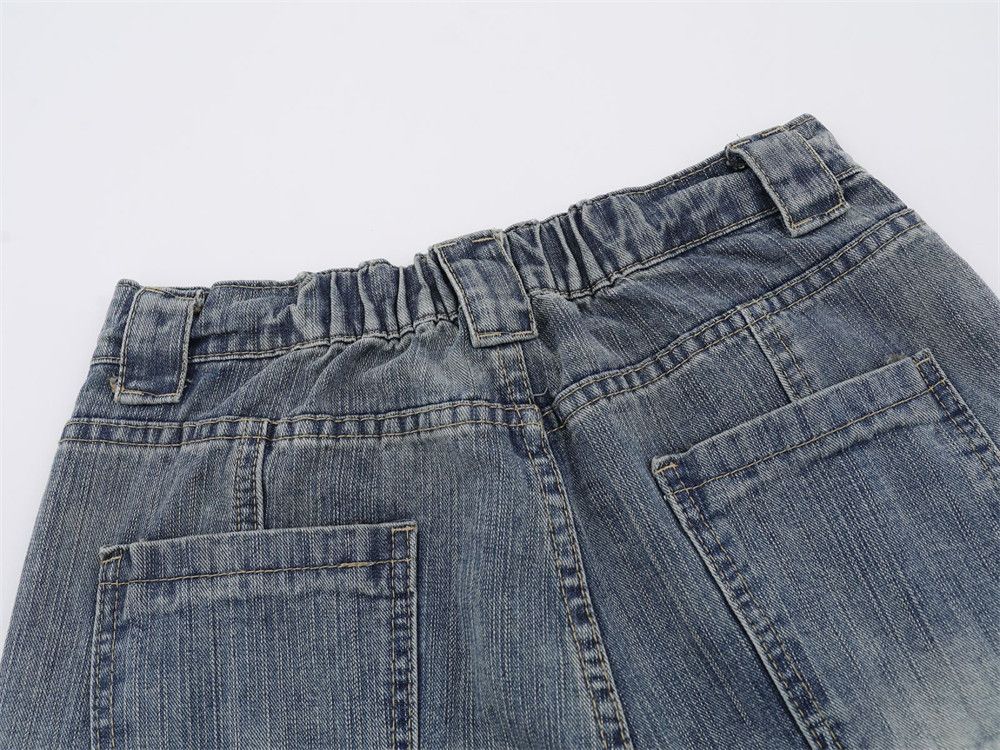 Japanese Brand × Jean Heavy washed distressed straight-leg vintage casual jeans Size US 32 / EU 48 - 5 Thumbnail