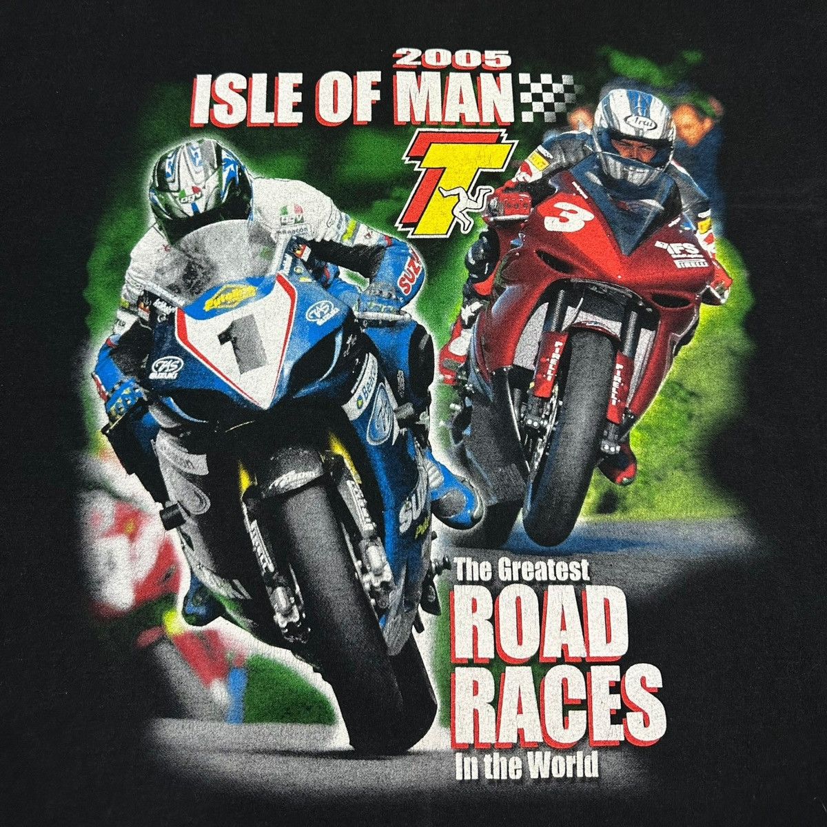 Vintage Isle of Man TT The Greatest Road Races In the World 2005 Tee Size US XL / EU 56 / 4 - 3 Thumbnail