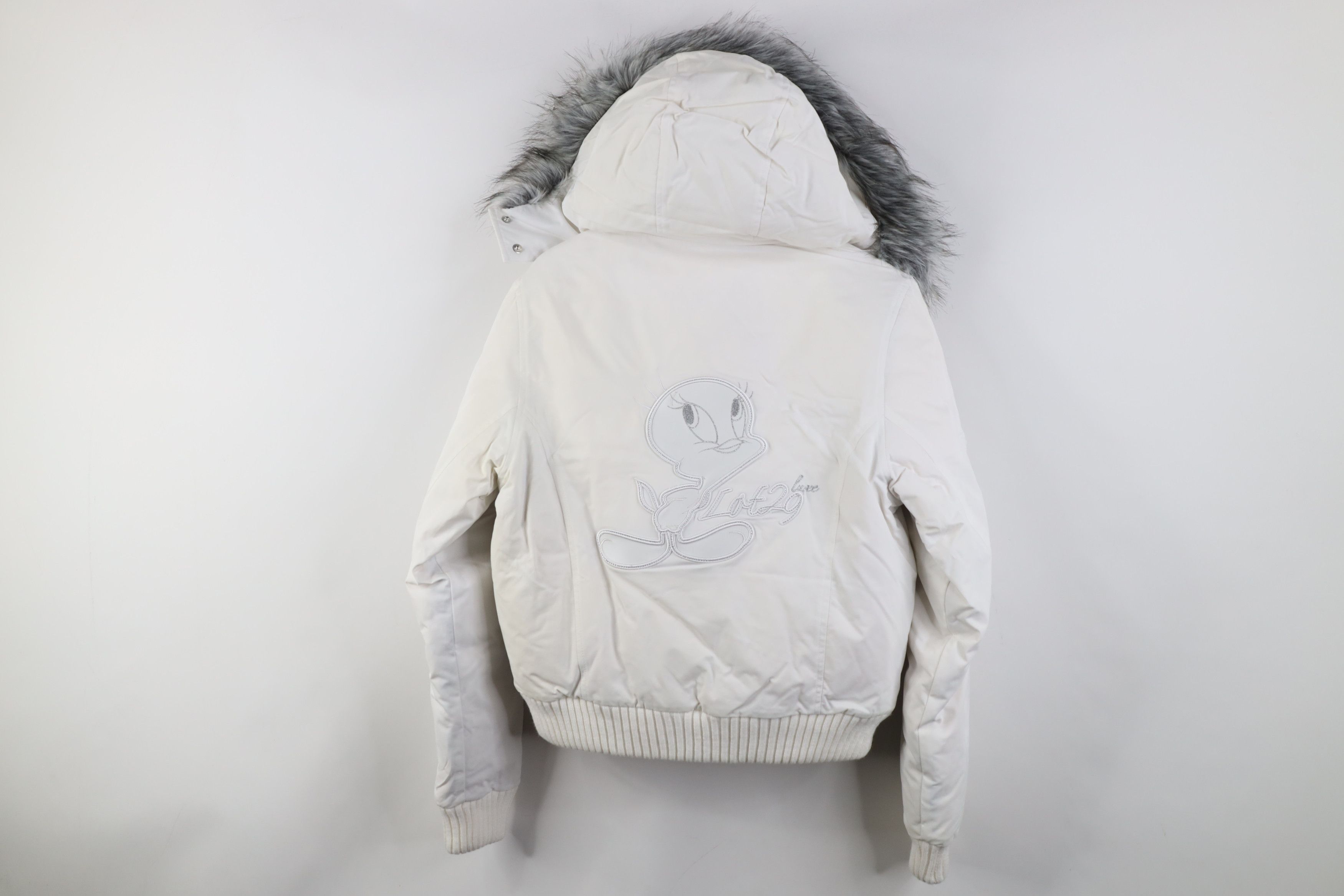 Vintage Deadstock Vintage 90s Y2K Tweety Bird Cropped Puffer Jacket Size M / US 6-8 / IT 42-44 - 13 Thumbnail