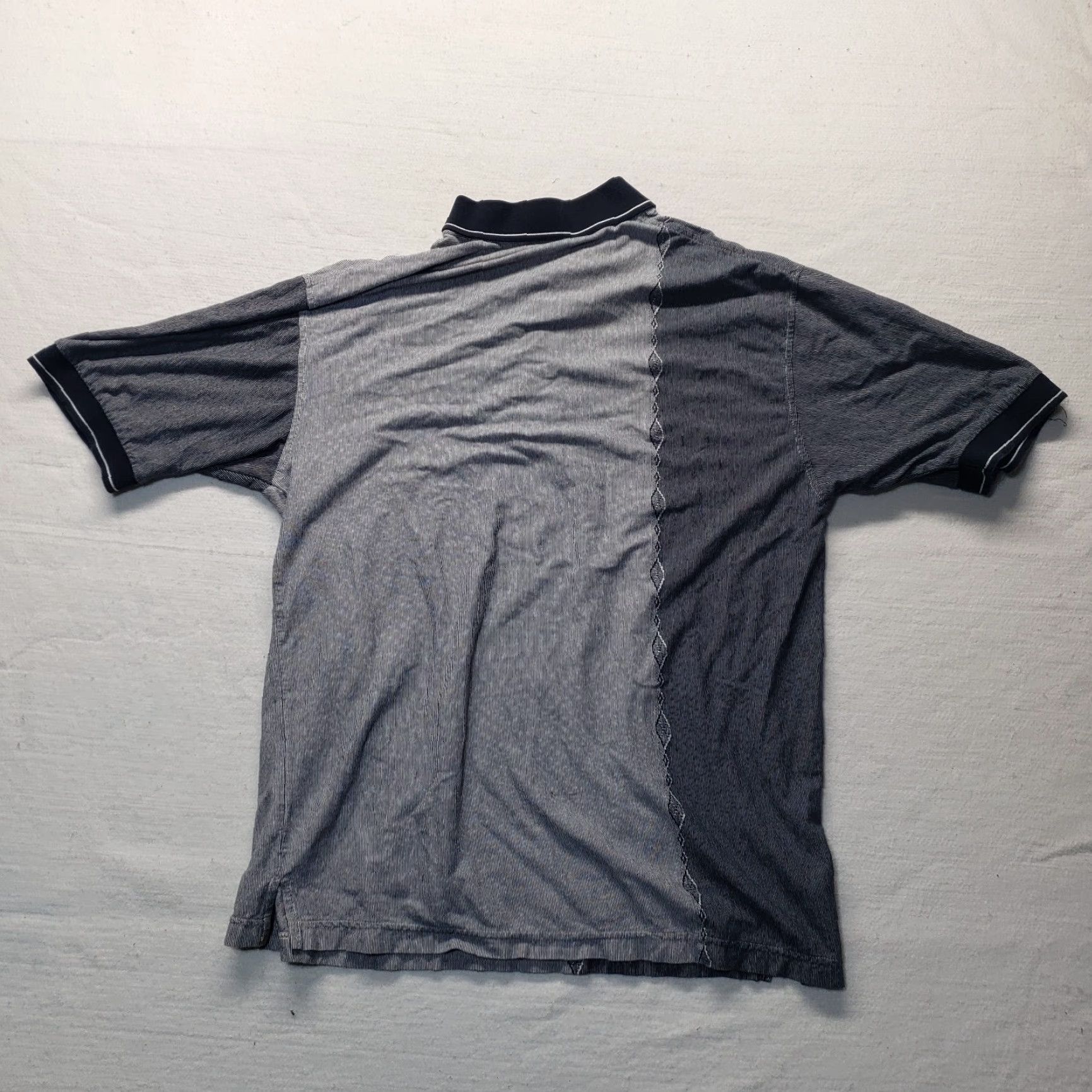 Bugle Boy VINTAGE Bugle Boy Shirt Polo Gray Adult Large L Men Short Sleeve Cotton Polyester Casual Polo Shirt Mens Size US L / EU 52-54 / 3 - 7 Thumbnail