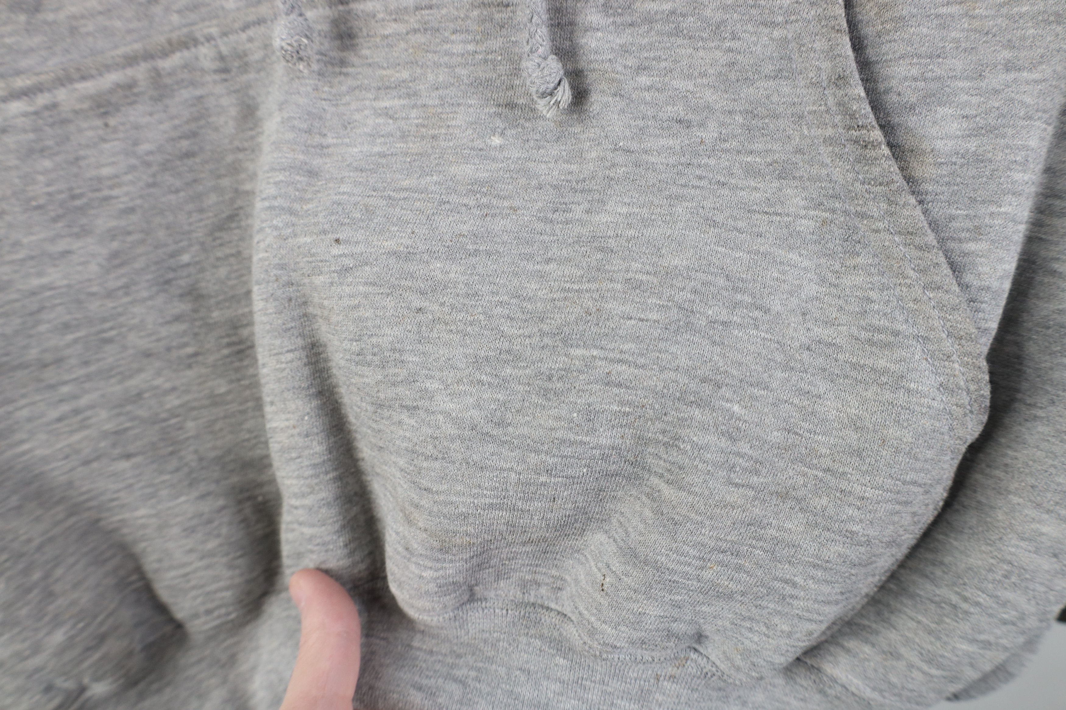 Vintage Vintage 90s Pepsi Co Spell Out Cropped Boxy Fit Hoodie Gray Size XL / US 12-14 / IT 48-50 - 6 Thumbnail