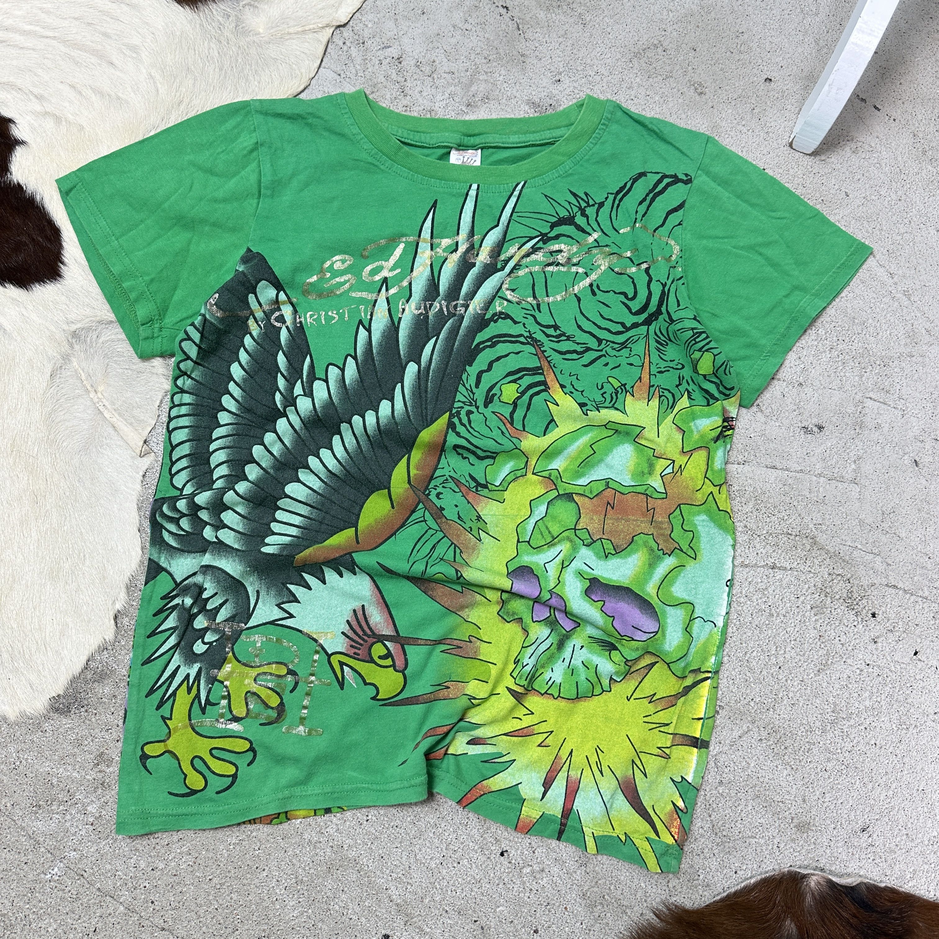 Ed Hardy Vintage Avant Garde Ed Hardy Christian Audigier T-shirt Y2K Size US L / EU 52-54 / 3 - 2 Thumbnail