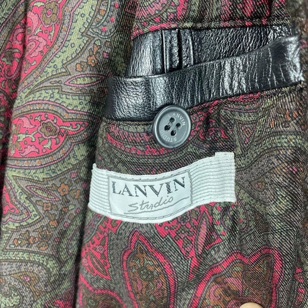 Lanvin Vintage Lanvin Studio Collared Fur Leather Jacket Size US L / EU 52-54 / 3 - 11 Thumbnail