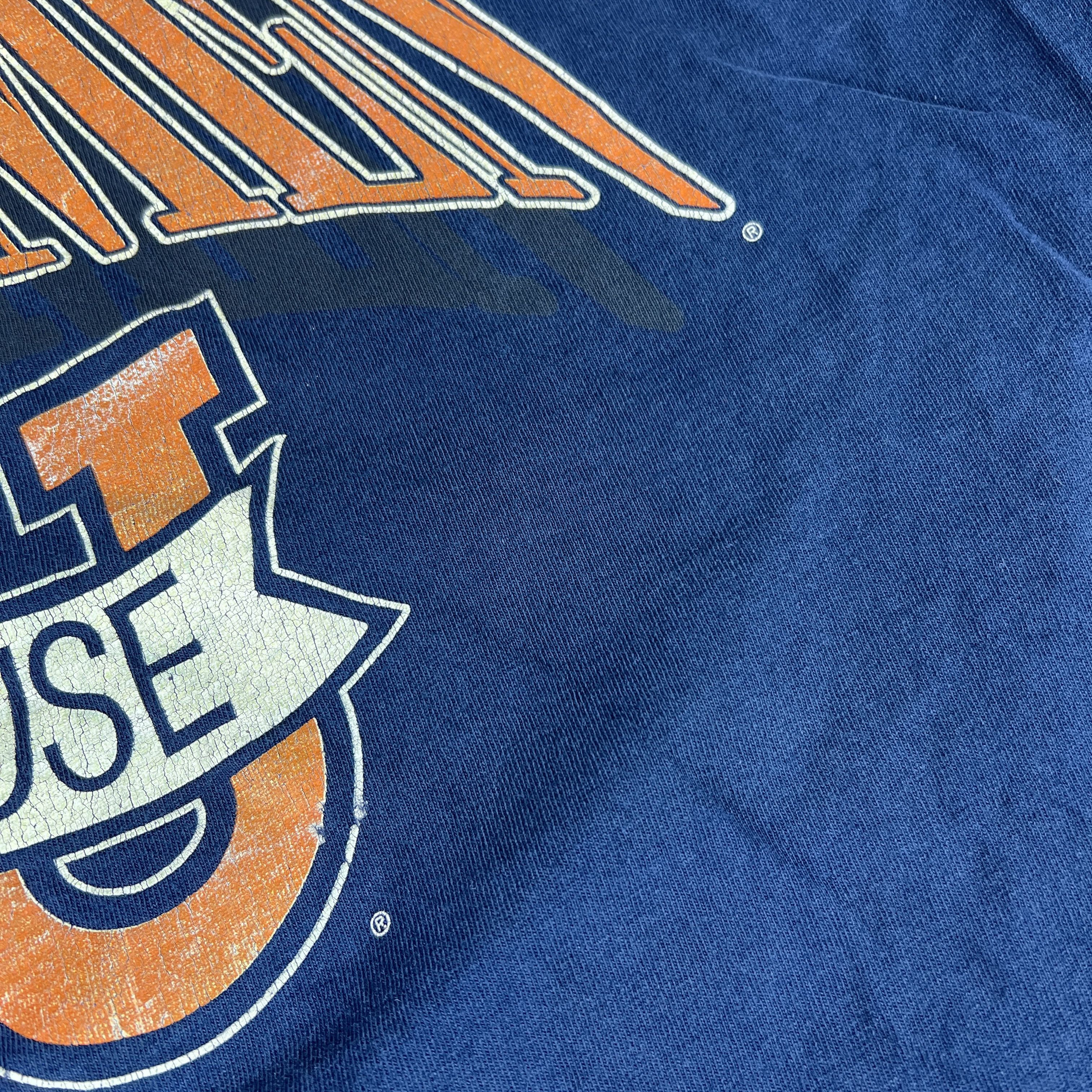 Hanes × NCAA × Vintage VTG 90s Syracuse Orangemen Shirt Faded Single Stitch Tee Size US XXL / EU 58 / 5 - 5 Thumbnail