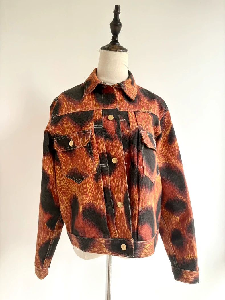 Vivienne Westwood Vivienne Westwood Used orange leopard print old gold tag g Size M / US 6-8 / IT 42-44 - 2 Thumbnail