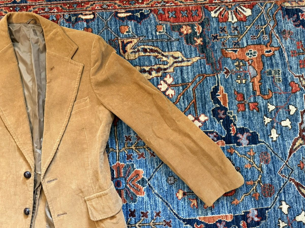 Other Vintage Beige Corduroy Blazer Size 36R - 2 Thumbnail