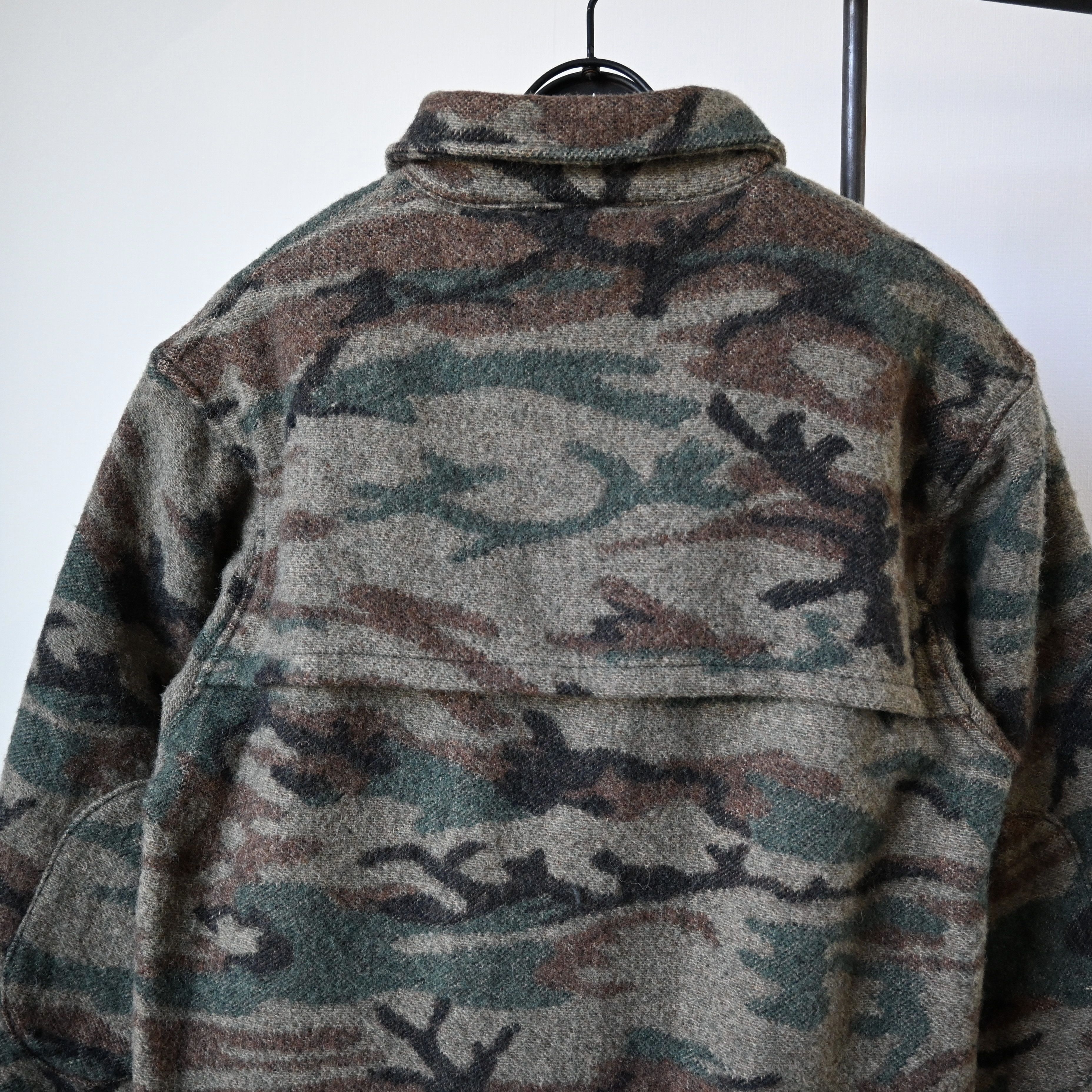 Vintage VTG King of the Mountain woodland camo wool pullover shirt Size US M / EU 48-50 / 2 - 4 Thumbnail